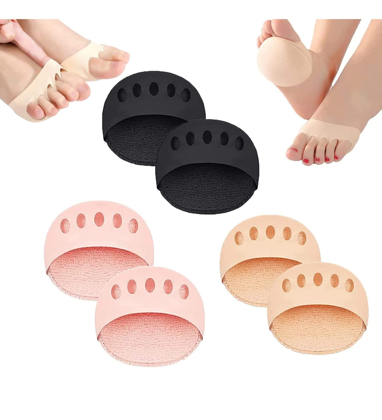 Cushioning Ice Silk High Heel Insoles for Women - 3 Pairs, Ufootdepot Fabric Forefoot Pads - Non-Slip Toe Cushion for Foot Comfort - Buy Online on GoSupps.com