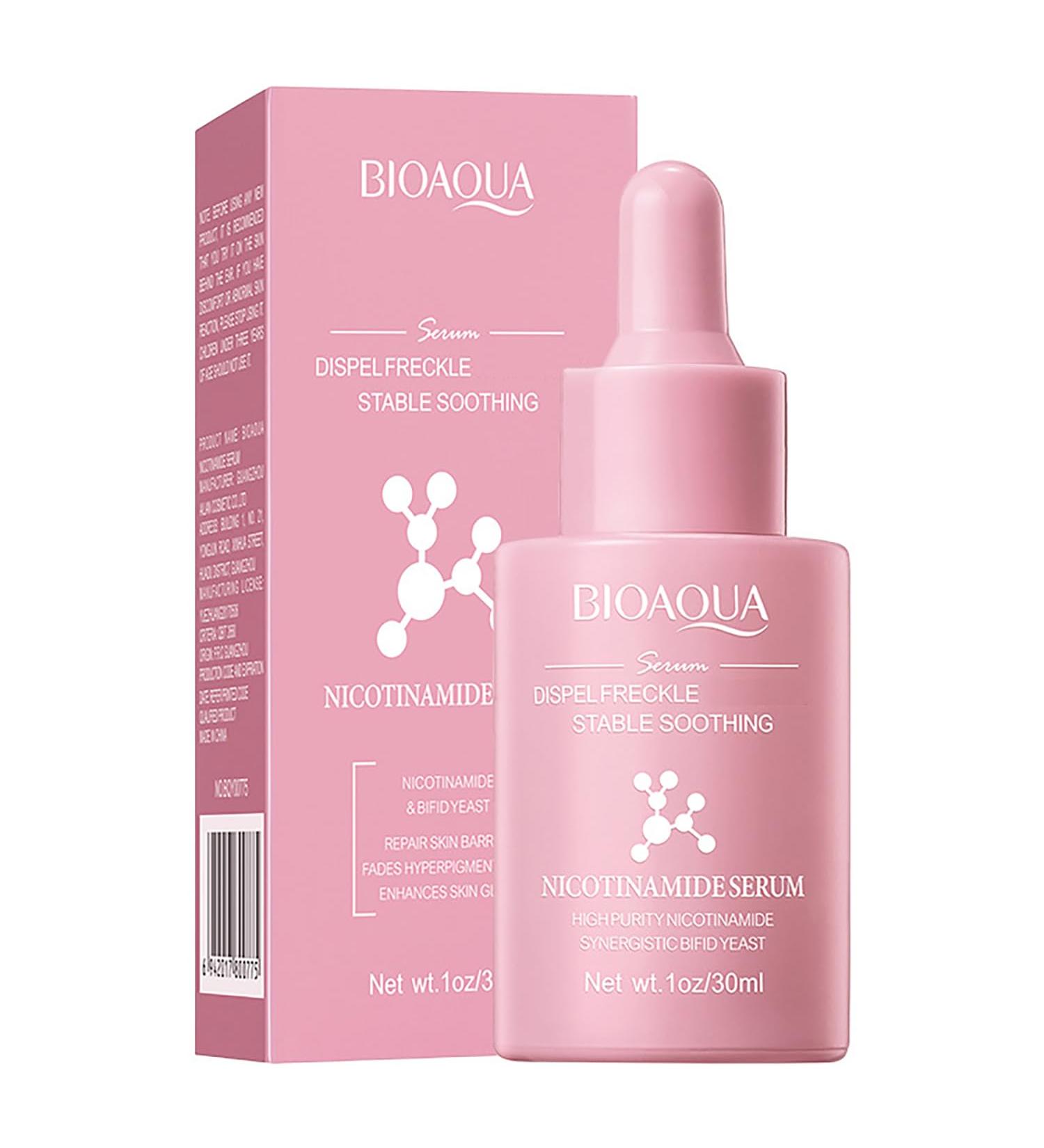 BIOAQUA Nicotinamide Serum - Bifid Yeast Facial Repair Essence for Anti-Freckle & Nourishing Skin | 30ml/1fl.oz - International Shipping - Buy Online on GoSupps.com