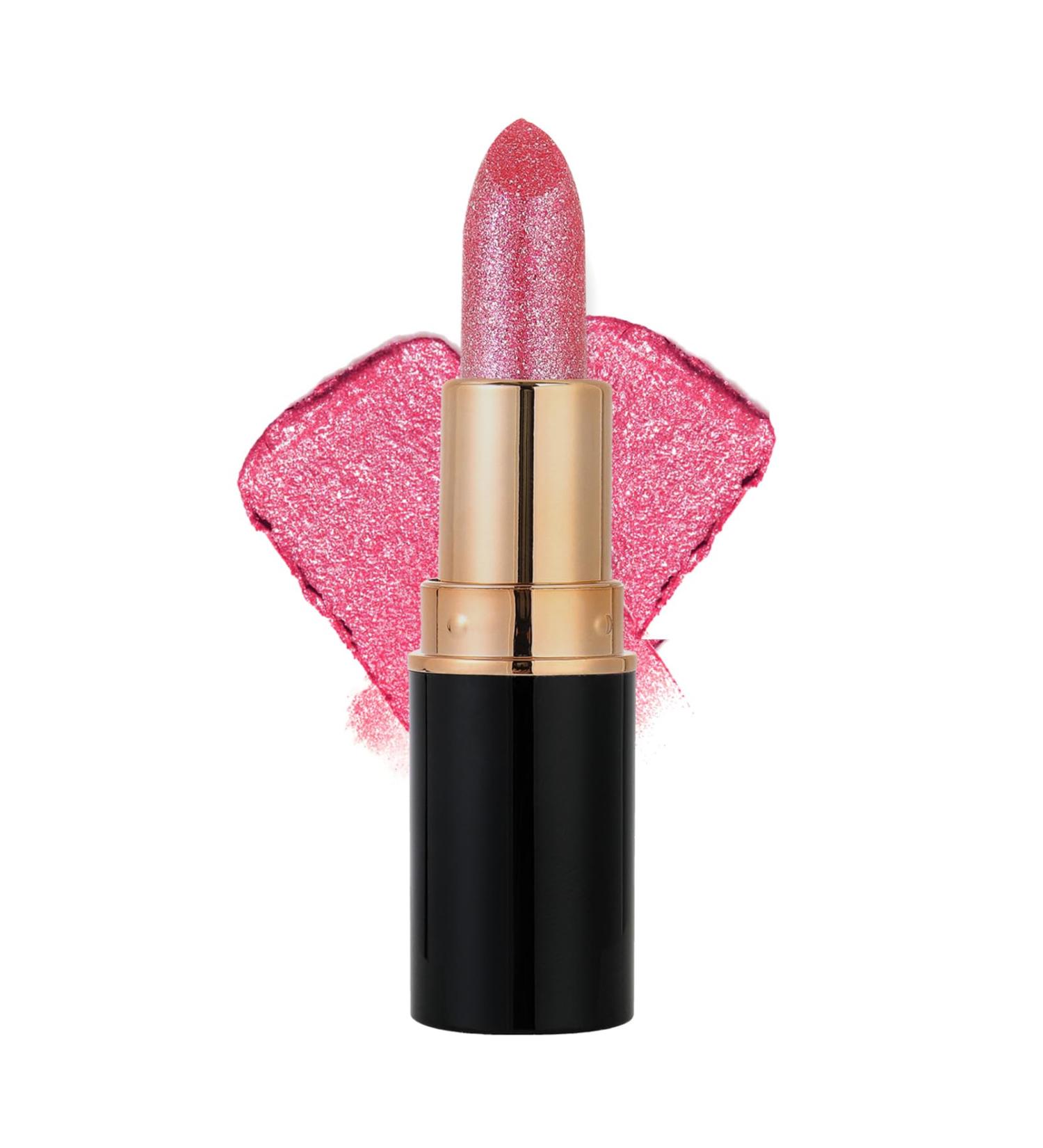 Rouge l vres paillet rose paillet avec paillettes diamant rouge l vres m tallique scintillant imperm able et durable baume l vres brillant hautement pigment et hydratant - Buy Online on GoSupps.com