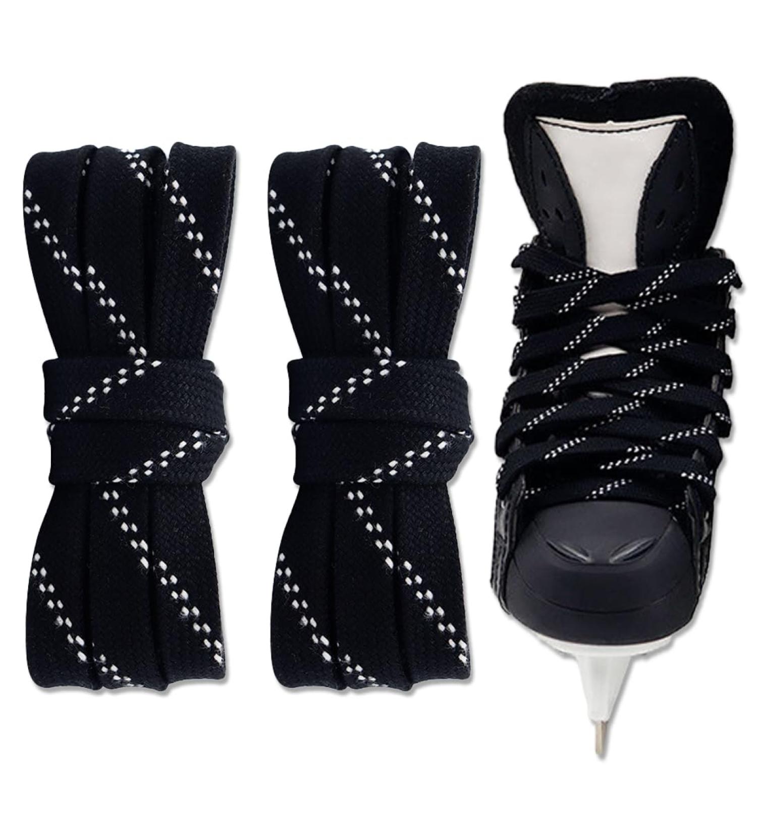 Buy Tsuwno Waxed Ice Hockey Laces - Anti-Freezing Break-Resistant | 96 Inch Black Professional Laces for Sports & Skiing - Buy Online on GoSupps.com