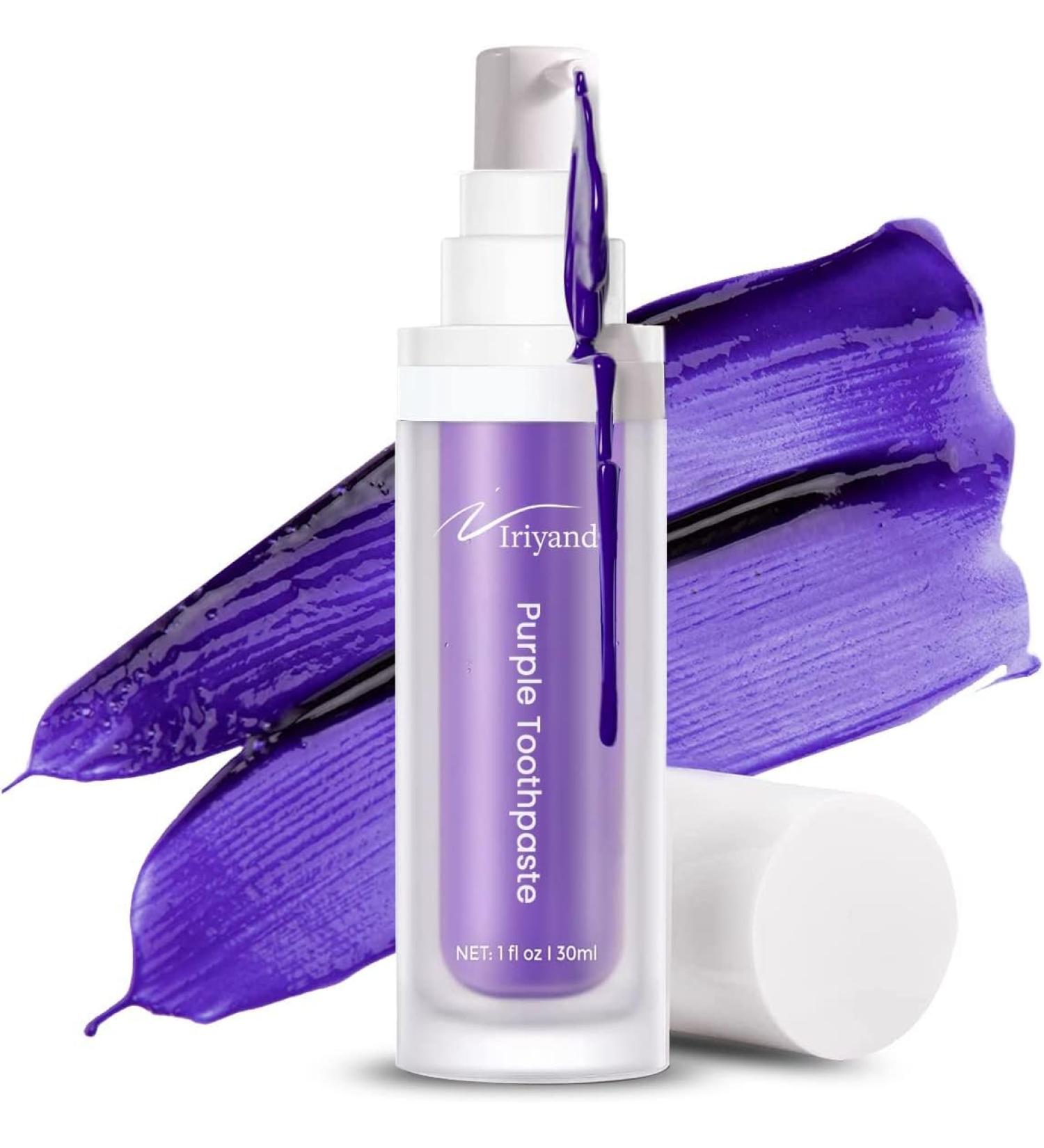 Purple Toothpaste Teeth Whitener | Advanced Stain Remover & Color Corrector for a Bright Smile - Gentle on Enamel - Buy Online on GoSupps.com