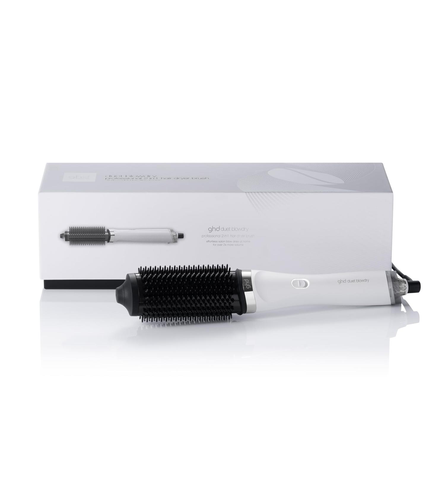 ghd Duet Blowdry: Heat-Free Hair Dryer Brush for Volume & Shine | Wet to Blow Dry 24hr Results No Fizz Black/White - Buy Online on GoSupps.com