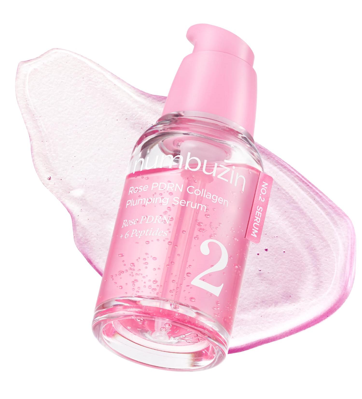 numbuzin No.2 Rose PDRN Collagen Plumping Serum Hydrating & Firming Serum with Peptides Plump Glowing Skin Korean Skincare 1.01 fl oz (30ml) - Buy Online on GoSupps.com