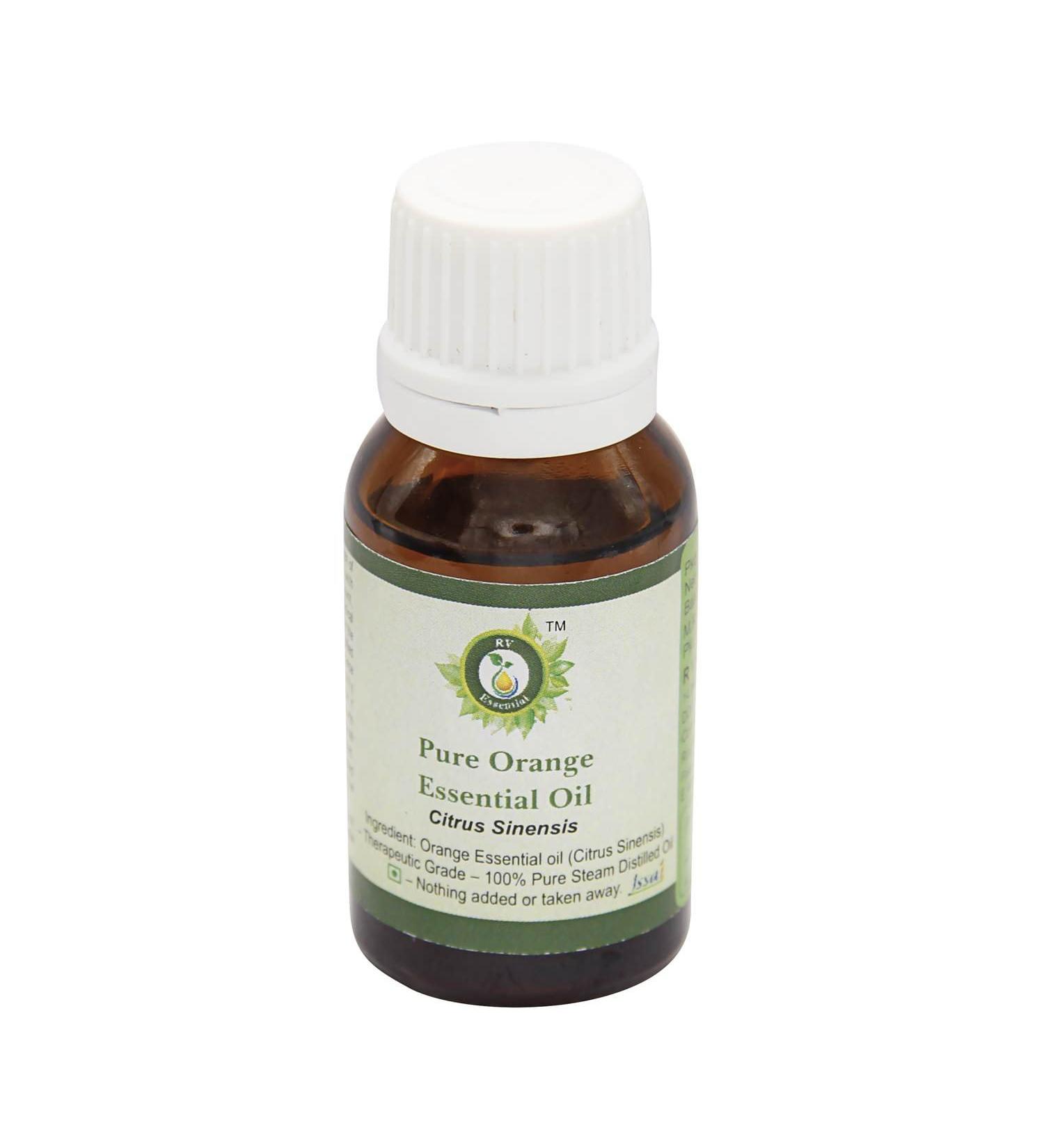 Orange Essential Oil | Citrus Sinensis | Orange Oil | for Hair | for Massage | for Body | for Diffuser | 100% Pure Natural | Steam Distilled | Therapeutic Grade | 30ml | 1.01oz by R V Essential Orange 1.01 Fl Oz (Pack of 1) - Buy Online on GoSupps.com