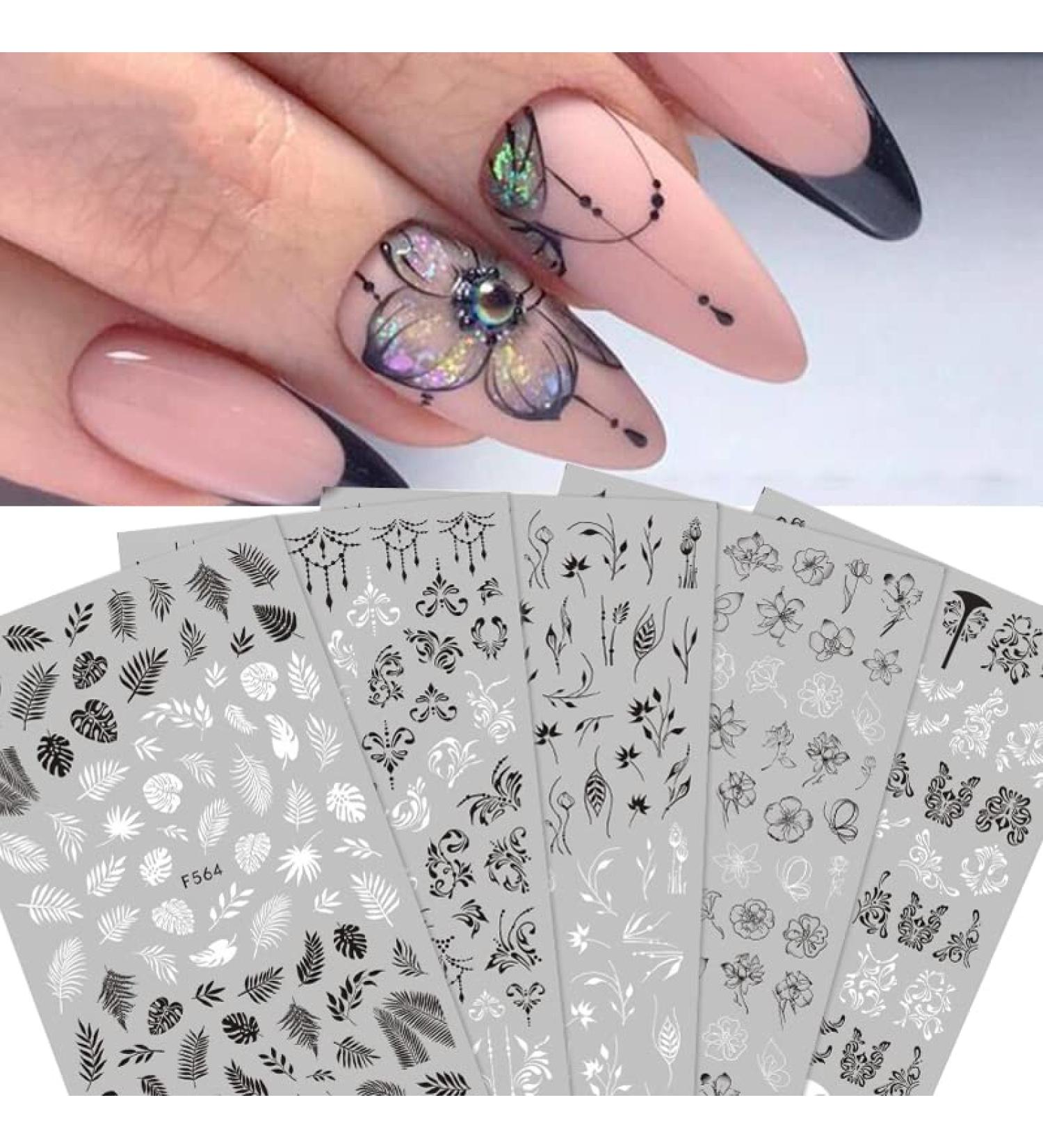 Graffiti Fun 3D Self-Adhesive Nail Art Sticker Set - Abstract Lady Face Design | Nail Salon Quality Decals for Girls - DIY Nail Art Accessories - Buy Online on GoSupps.com