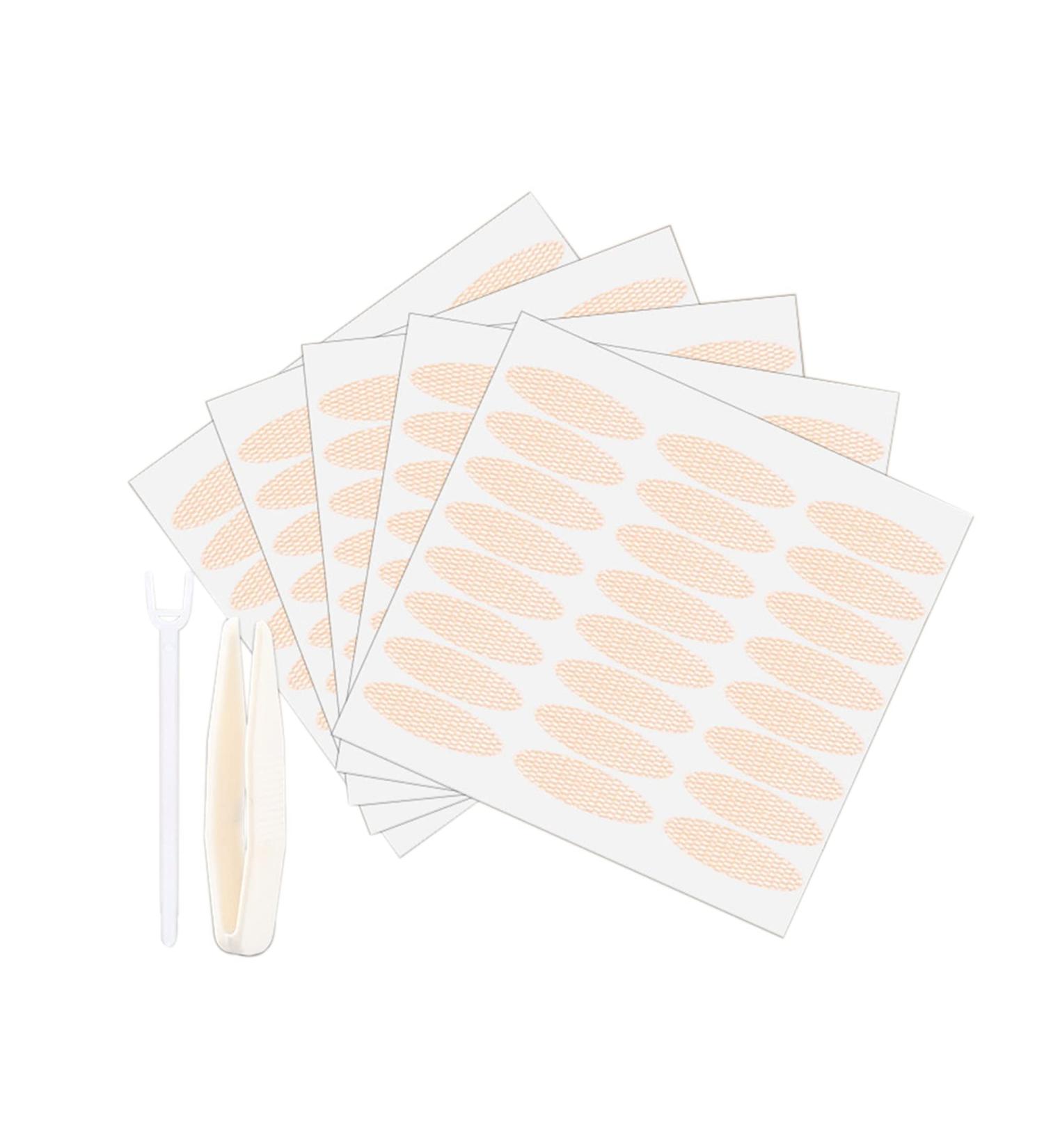 480 Pcs Natural Lace Eyelid Correcting Strips - Instant Lift Stickers for Hooded, Droopy, Uneven Mono-Eyelids - Buy Online on GoSupps.com