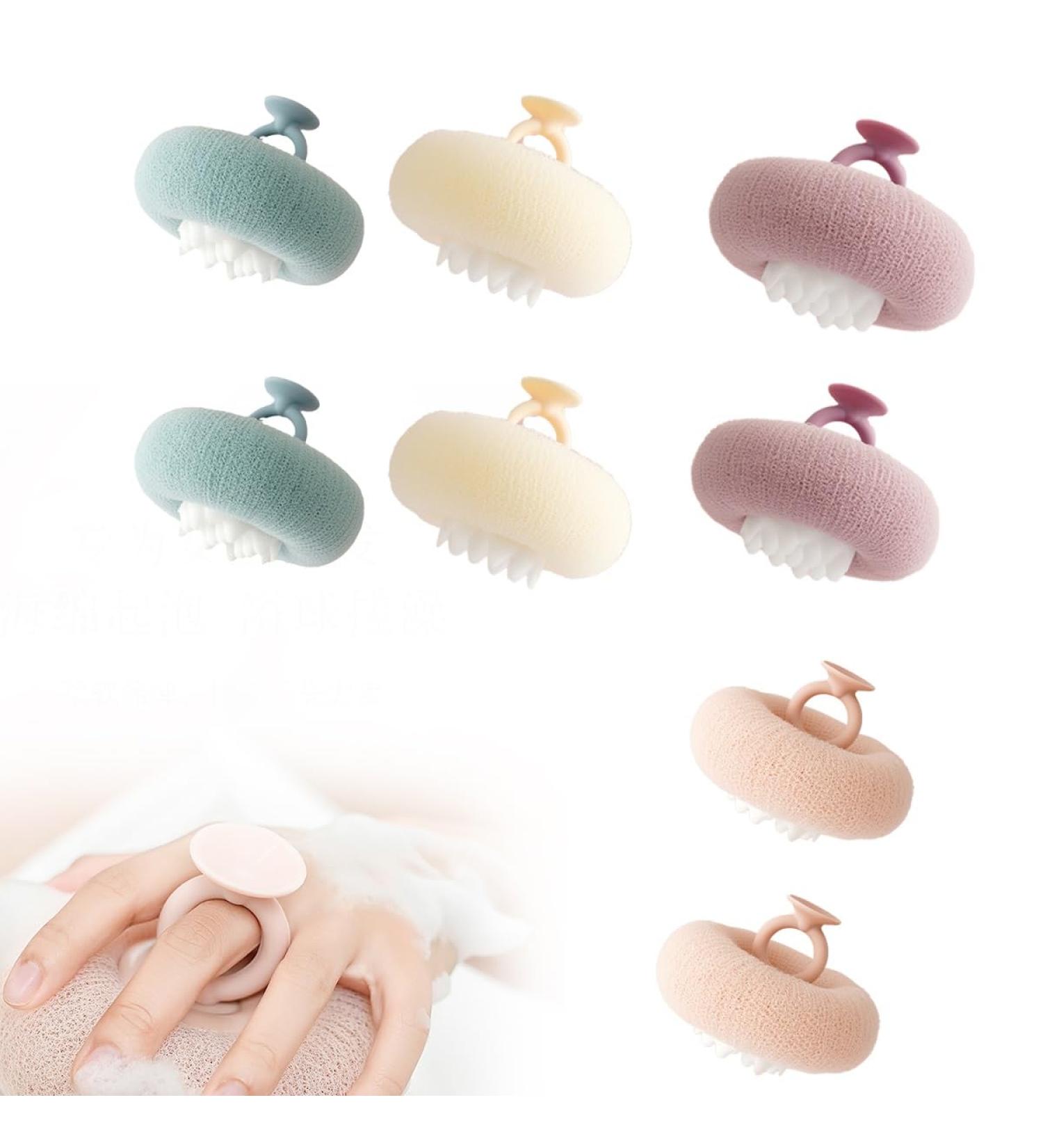 Super Soft Sunflower Bath Ball - Exfoliating Suction Cup Sponge | 2024 New 8pcs Set - Buy Online on GoSupps.com