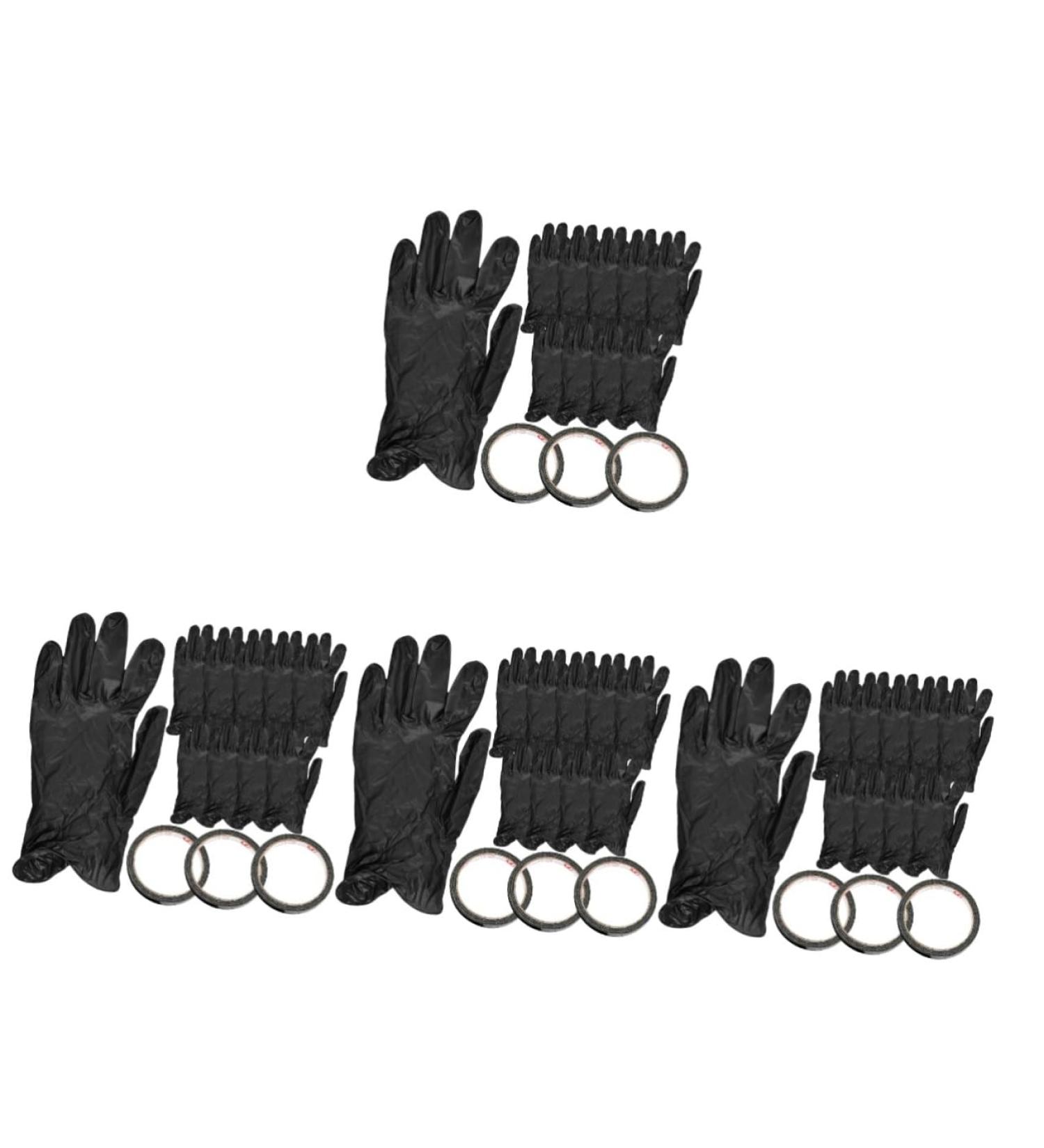 FRCOLOR 4 Sets Gel Nail Art Gloves Uv Gloves Disposable Gloves Nail Gel Anti Gloves Manicure Gloves Nail Tape for Nail Art Gel Nail Gloves Uv Protection Adhesive Tape PVC - Buy Online on GoSupps.com