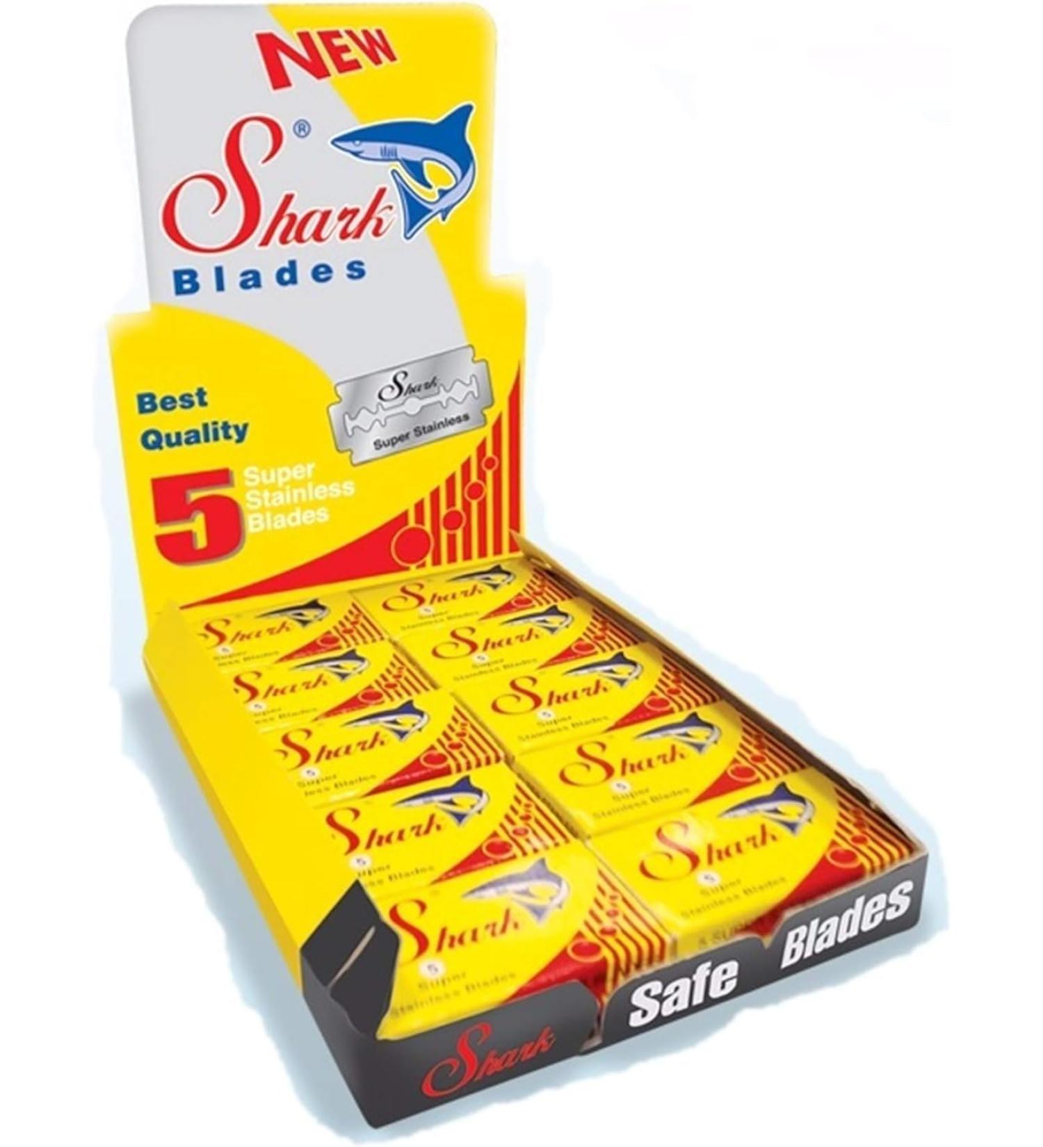 Shark Super Stainless razor blades space-saving packaging 100 pcs