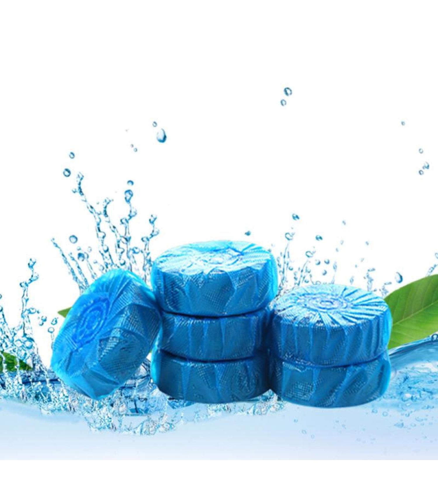 10 Blue Bubble Toilet Bag Automatic Flush Toilet Essence Toilet Cleaner Toilet Deodorant Block - Buy Online on GoSupps.com
