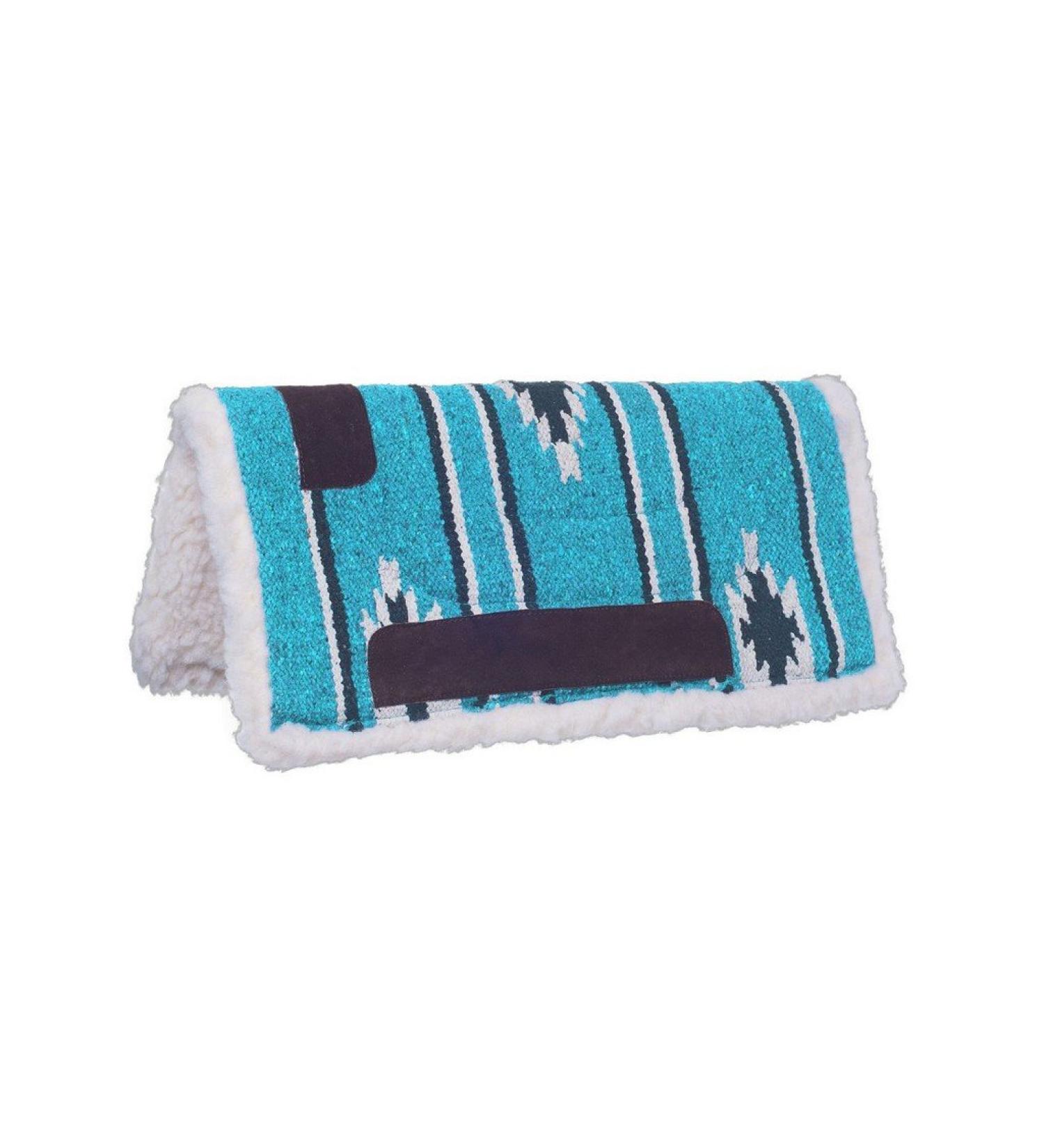 Tough 1 Miniature Sierra Saddle Pad Southwestern Teal/Black/Cream