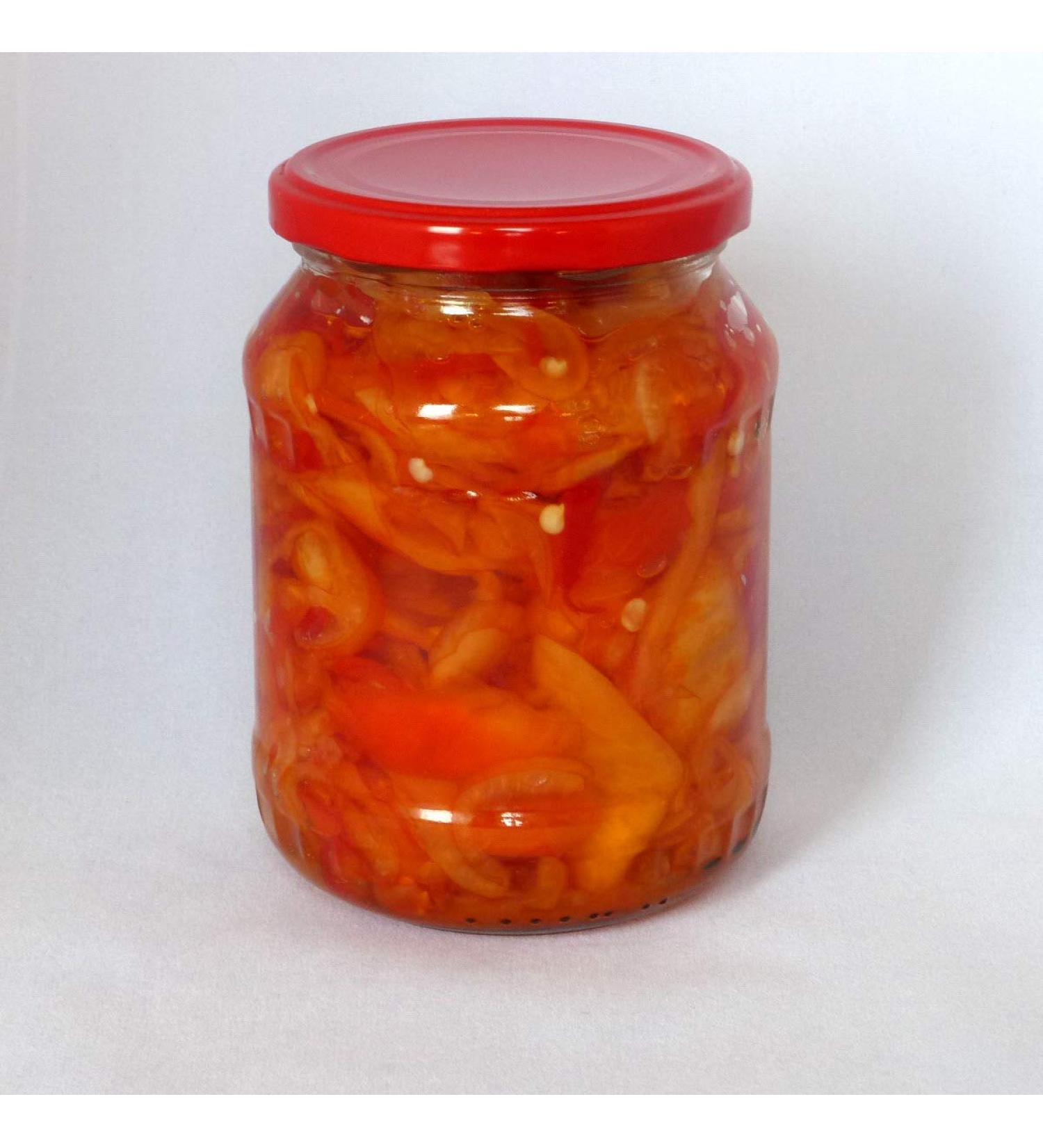 Paprika salad from Kalocsa Hungary Manufactory pickled 720ml (medium hot)
