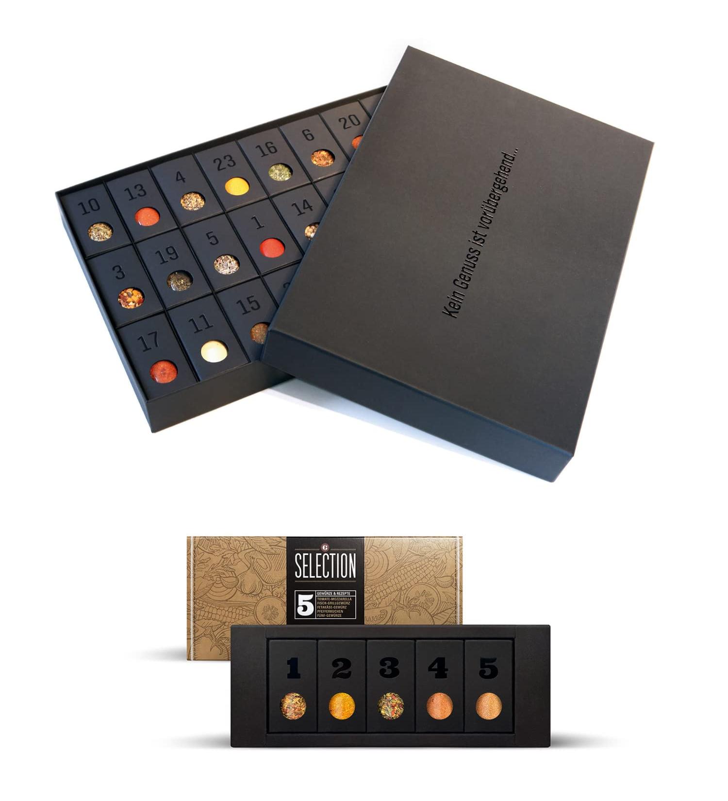 MEIN GENUSS Christmas Bundle 2023 | Spice Advent Calendar + 5 Premium Spices & Recipes | International Shipping Available - Buy Online on GoSupps.com