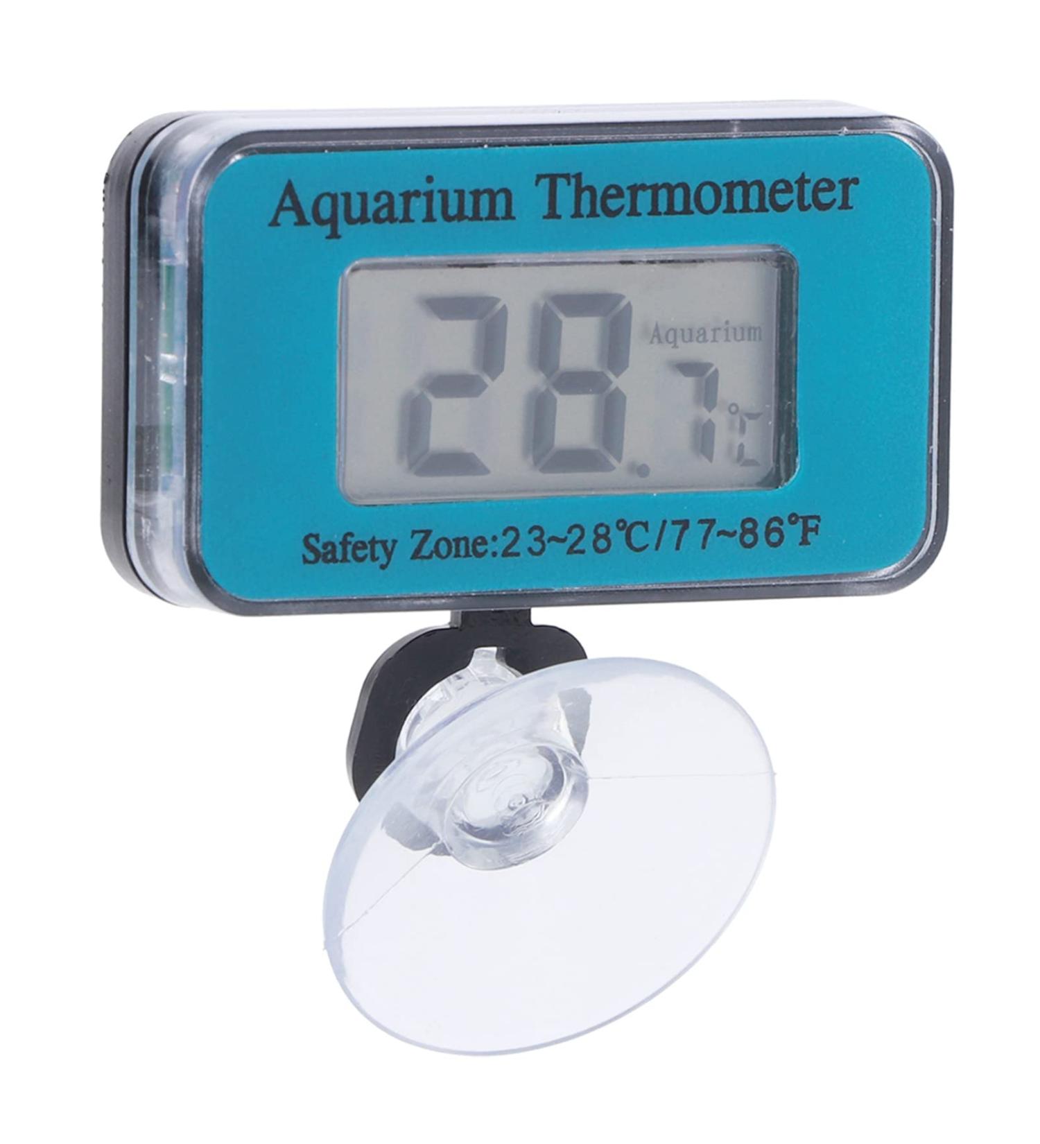 Fdit Aquarium Thermometer - Digital LCD Temperature Meter with Suction Cup for Accurate Diving Temperature Measurement - Buy Online on GoSupps.com