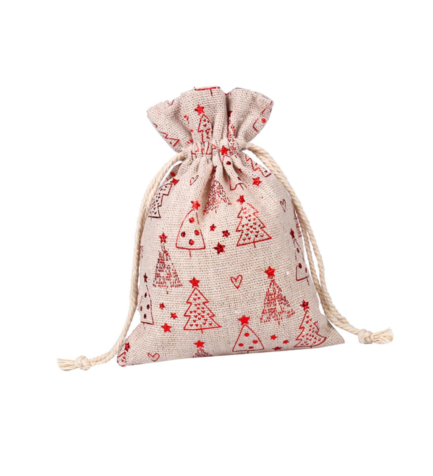 SEWOART 30pcs Burlap Bags Drawstring Bag Beam Port Christmas Bag - Buy Online on GoSupps.com