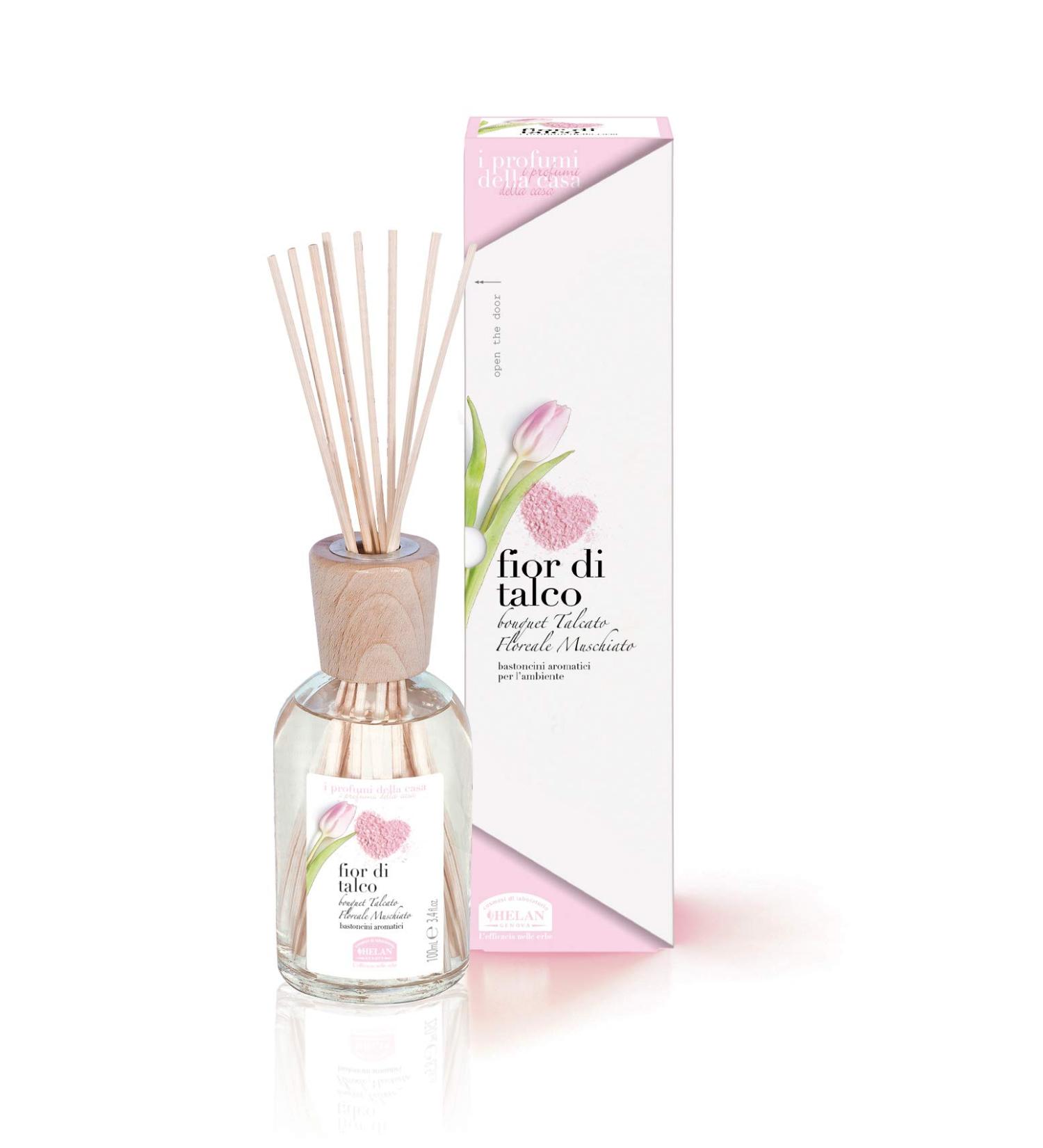 Helan Fior Di Talco Aromatic Sticks 100mL - Fragrances of the House Talcum Flower | Shop Now - Buy Online on GoSupps.com