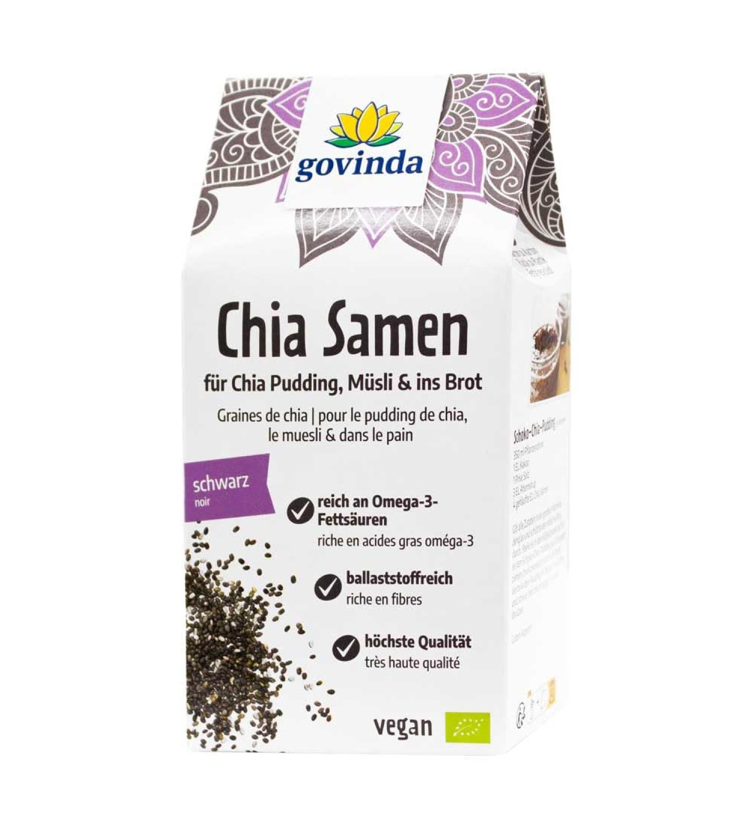 Govinda organic chia seeds (6 x 200 gr)