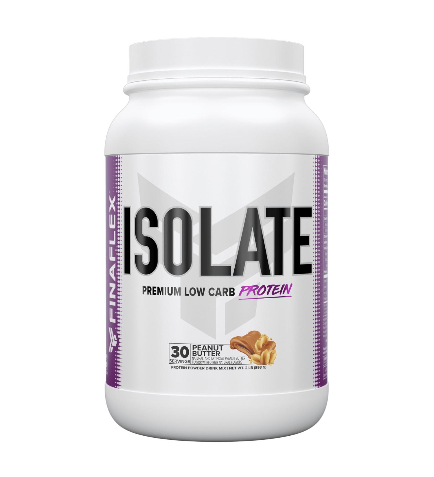 FINAFLEX Isolate Peanut Butter - 2 lb - 25 Grams of Iso Protein Per Serving - Milkshake-Like Taste - Zero Sugar Zero Fat & Gluten Free - 30 Servings - Buy Online on GoSupps.com