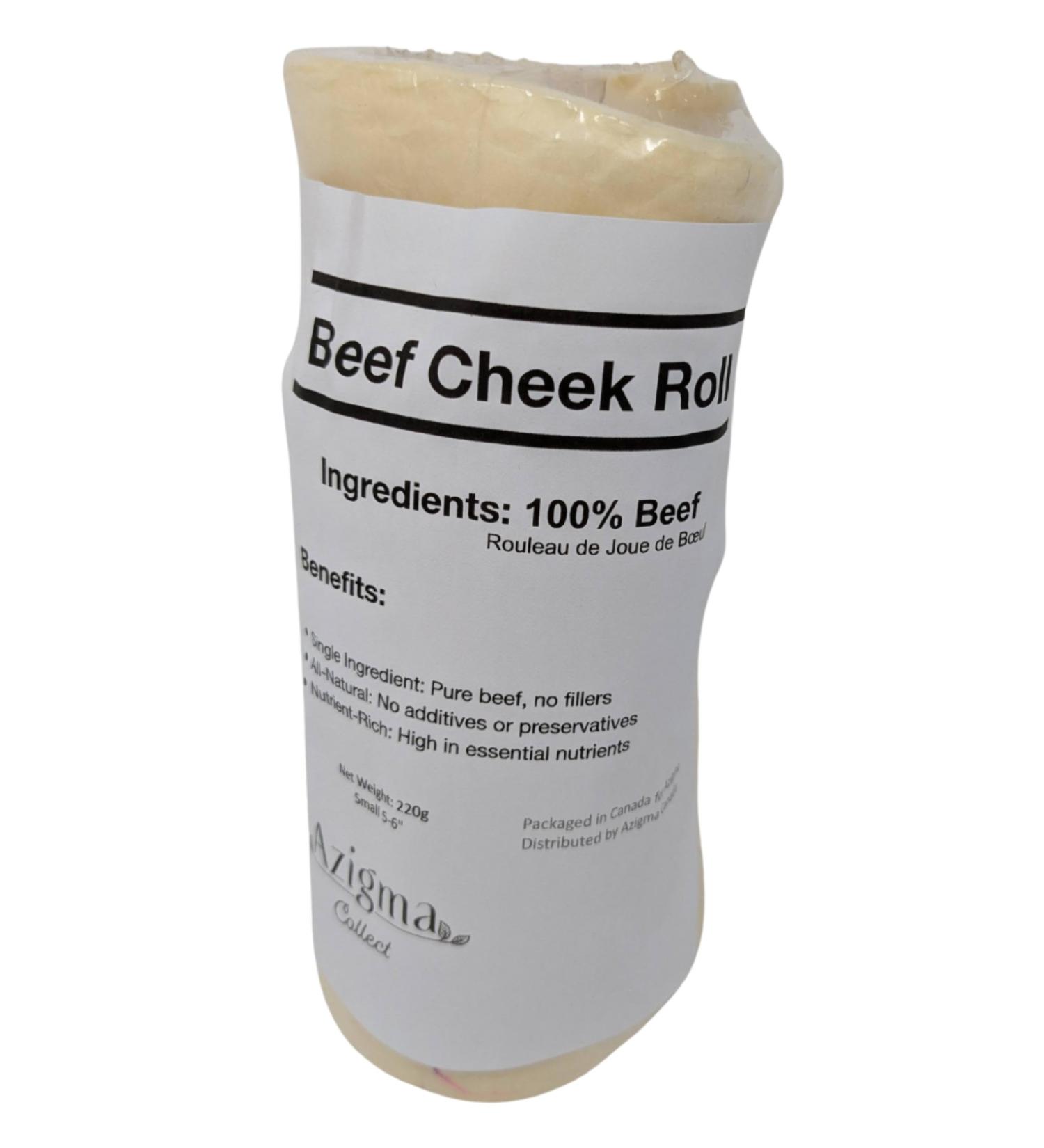 Beef Cheek Roll for Dogs Natural Chew Treat Small (5-6 inches) - Buy Online on GoSupps.com