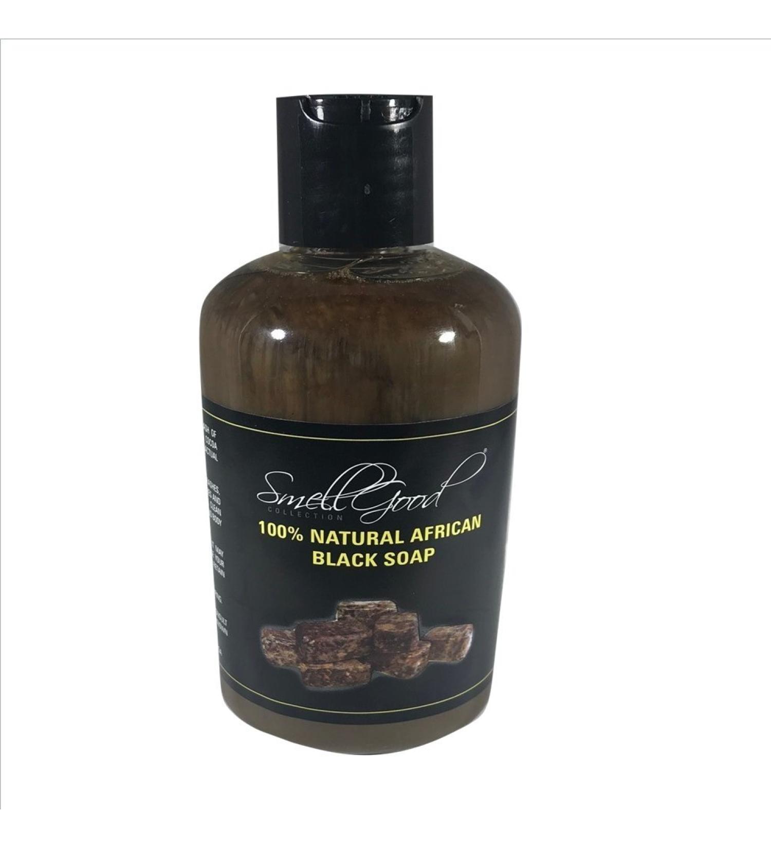 African Black Soap Liquid 4oz - Natural Skin Care for All Skin Types | Sustainably Sourced | International Shipping Available - Buy Online on GoSupps.com