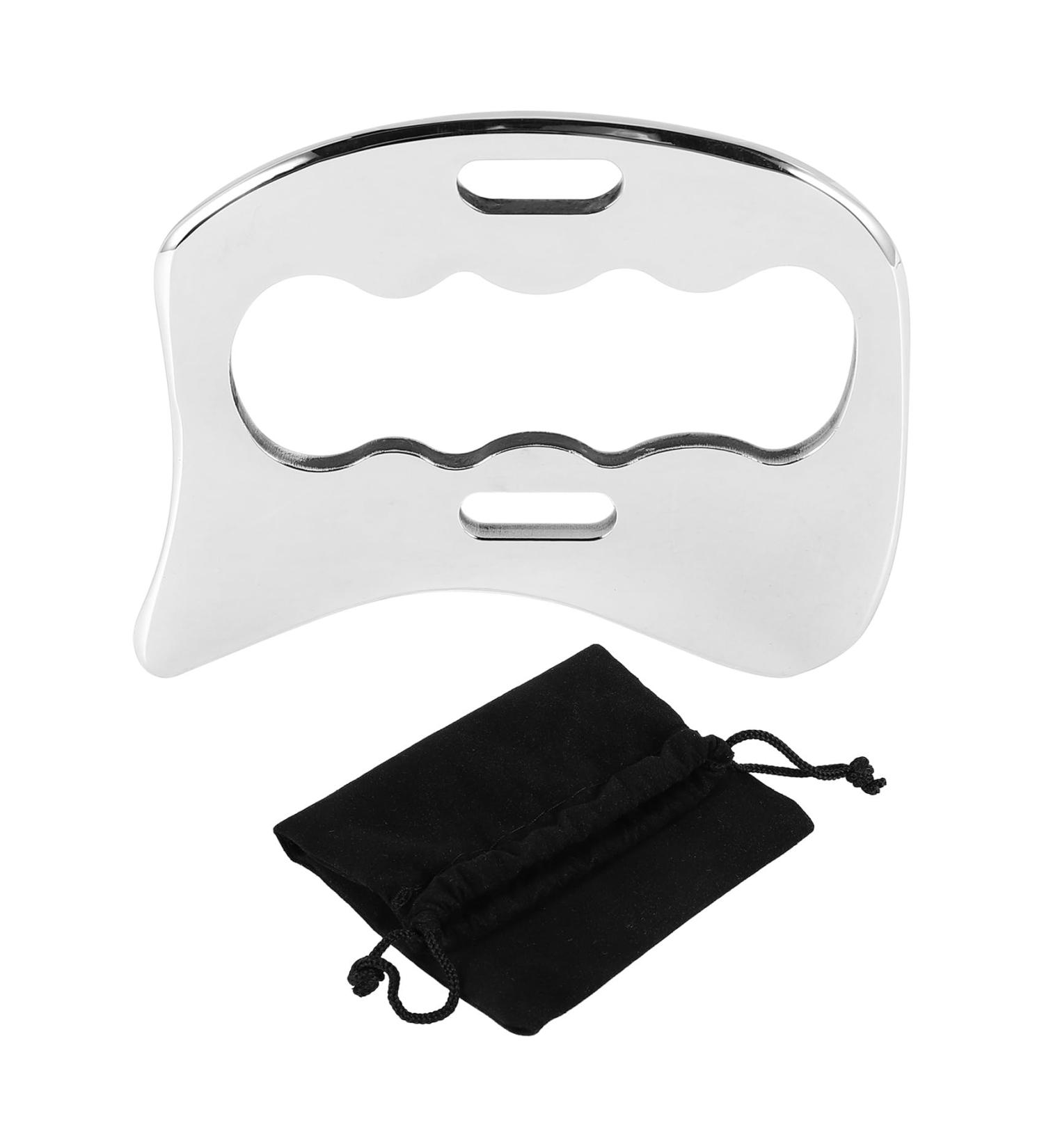 LYNNRICK Stainless Steel Guasha Massage Tool | IASTM Soft Tissue Scraping for Back & Legs - Buy Online on GoSupps.com
