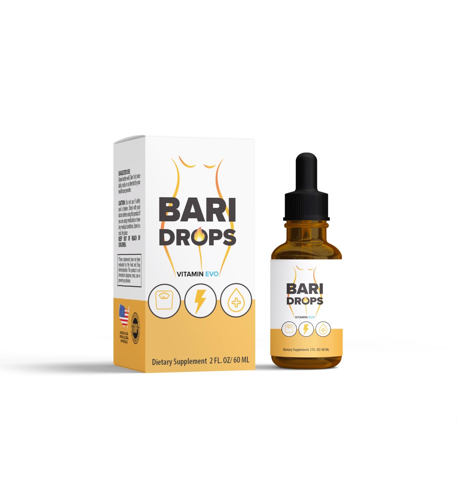 Bari Drops GLP-1 Bari Liquid Drops Supplement BariDrops Liquids Extract Formula Bari Liquid Drops Review Premium Lion All Natural Formula Green Bottle 1 Bottle 1 Month Supply (2 Fl Oz) - Buy Online on GoSupps.com