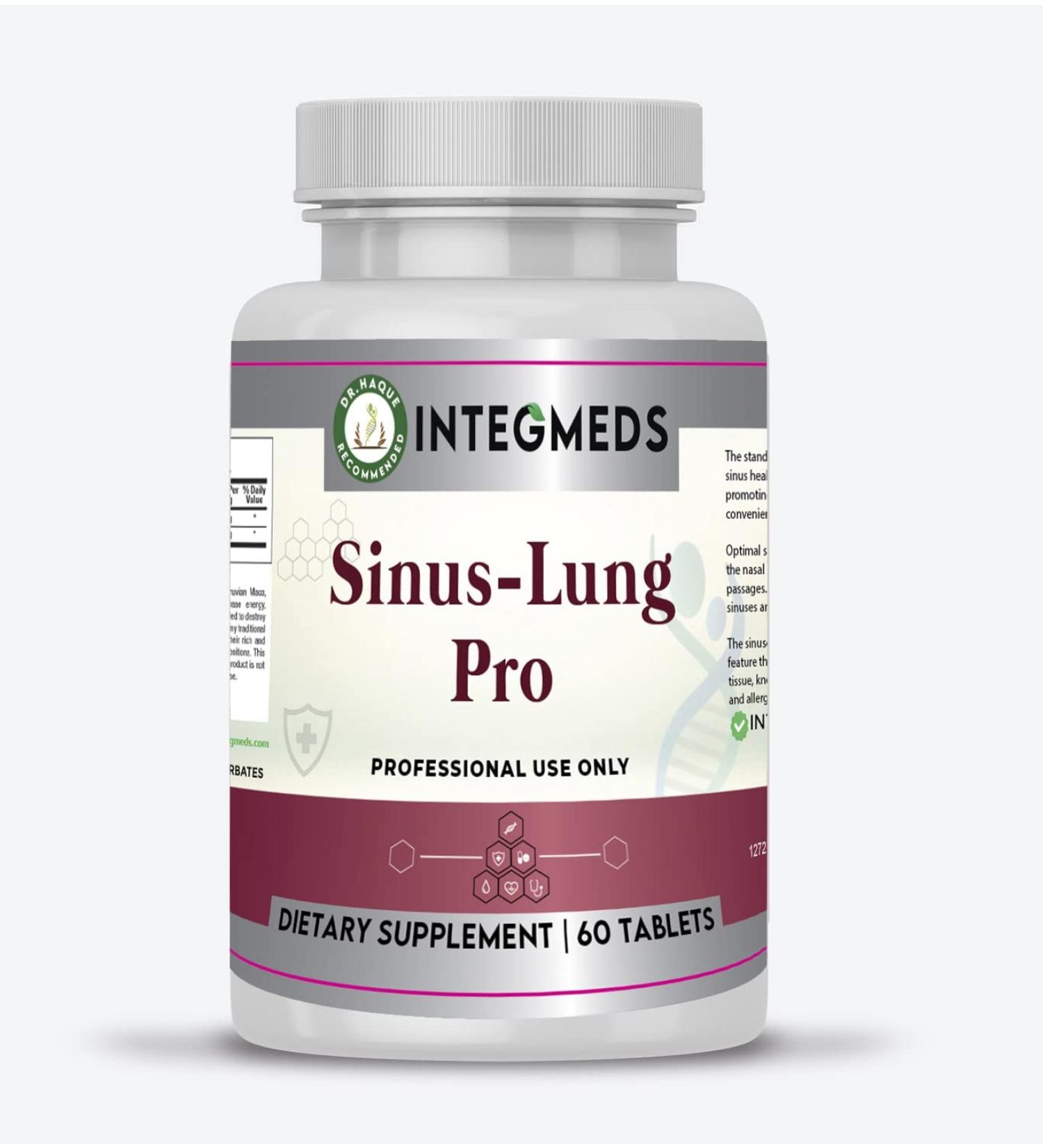 Sinus-Lung Pro 60 Tabs - Respiratory and Sinus Support Supplement - Buy Online on GoSupps.com