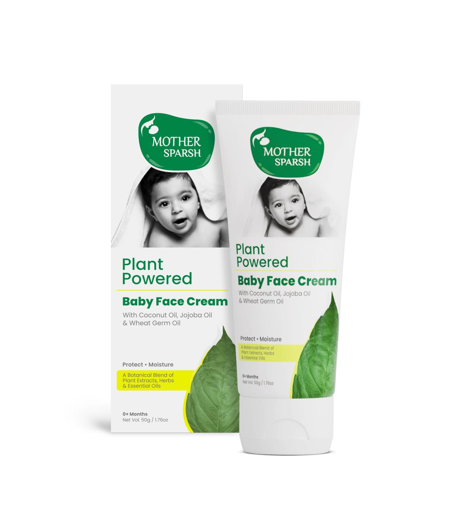 Plant Powered Natural Baby Face Cream - 50g | Organic Gentle & Eco-Friendly Skincare - Buy Online on GoSupps.com