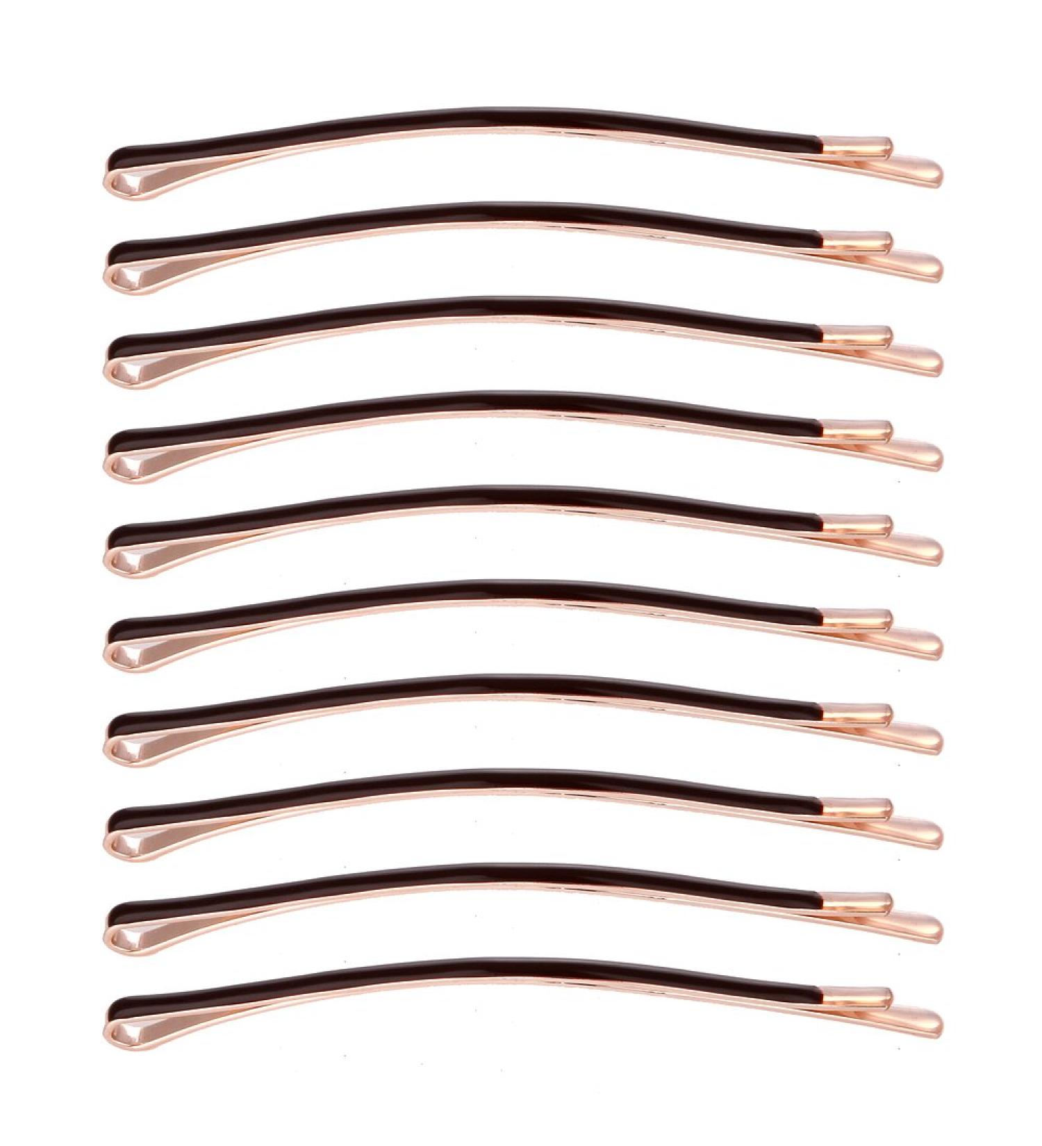 Yishenyishi 10 Pack Brown Curved Jumbo Bobby Pins Hair Clips - Hair Accessories - Buy Online on GoSupps.com