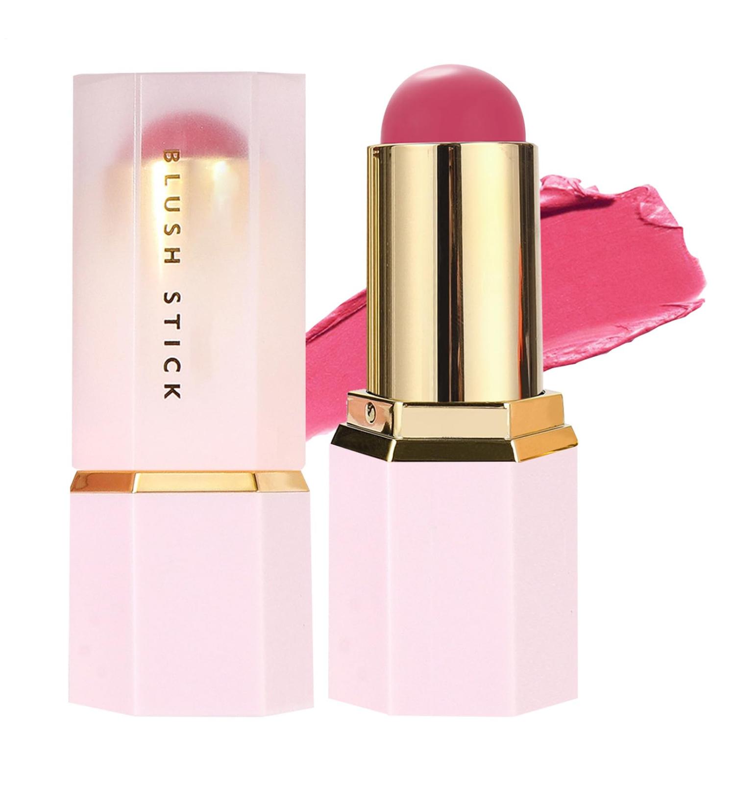 Stick Blush | Water-Resistant Moisturizing Stick - Makeup Product for Dry and Combination Skin Cheeks Brows Lips and Special Events - Buy Online on GoSupps.com