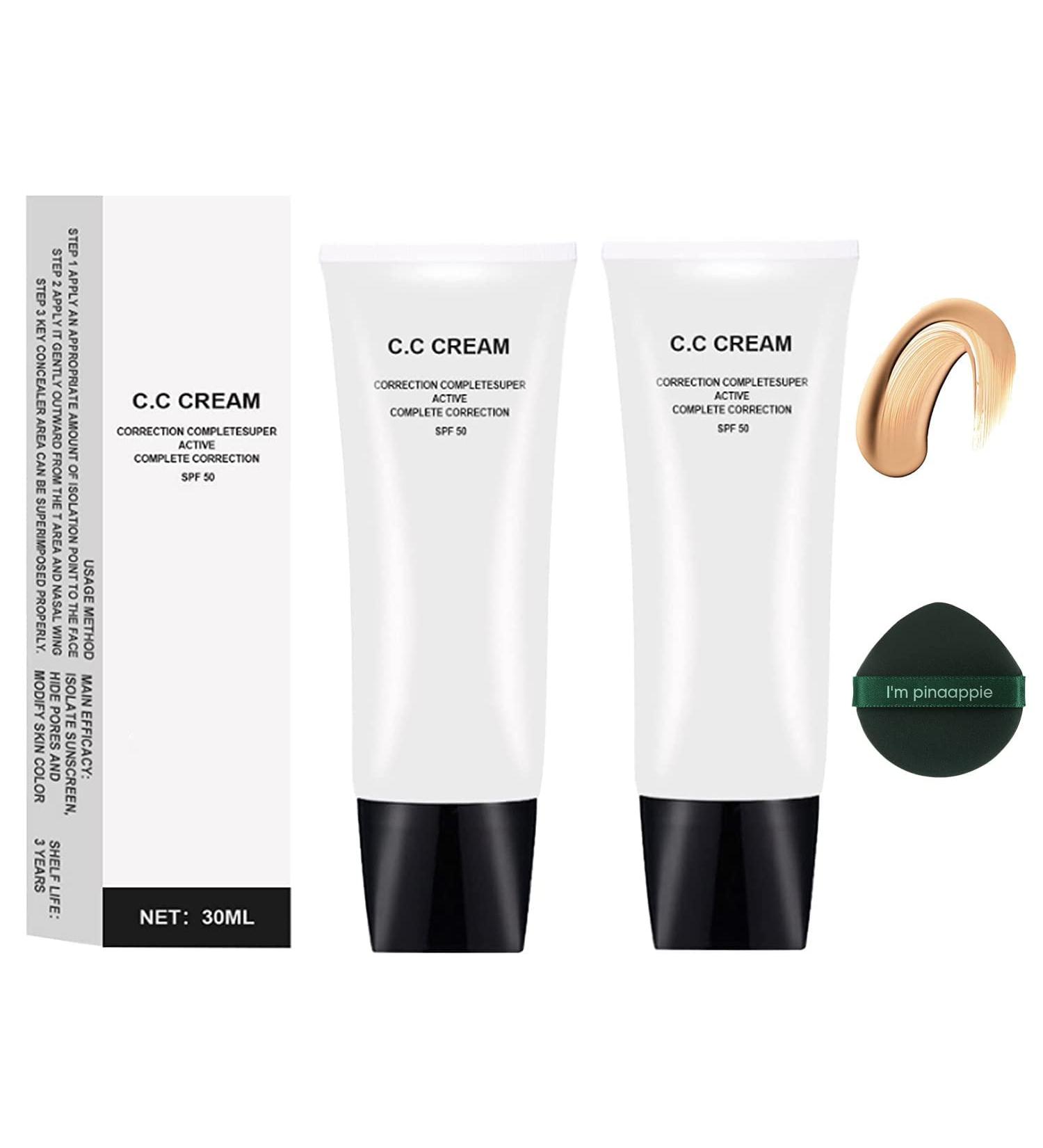 XIGUA Skin Tone Adjusting CC Cream SPF 50 - Colour Correcting & Sunscreen (2PCS) - Buy Online on GoSupps.com