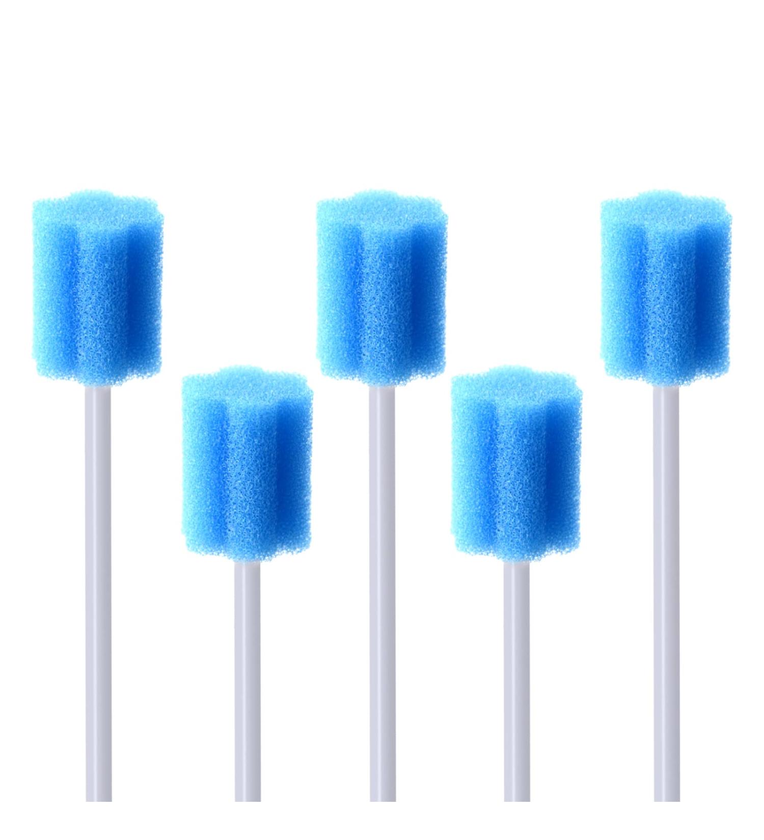 50pcs Disposable Mouth Swab Sponge - Flavored & Sterile Oral Care Dental Swabs for Mouth Cleaning | BVN Plum Blossom Blue - Buy Online on GoSupps.com