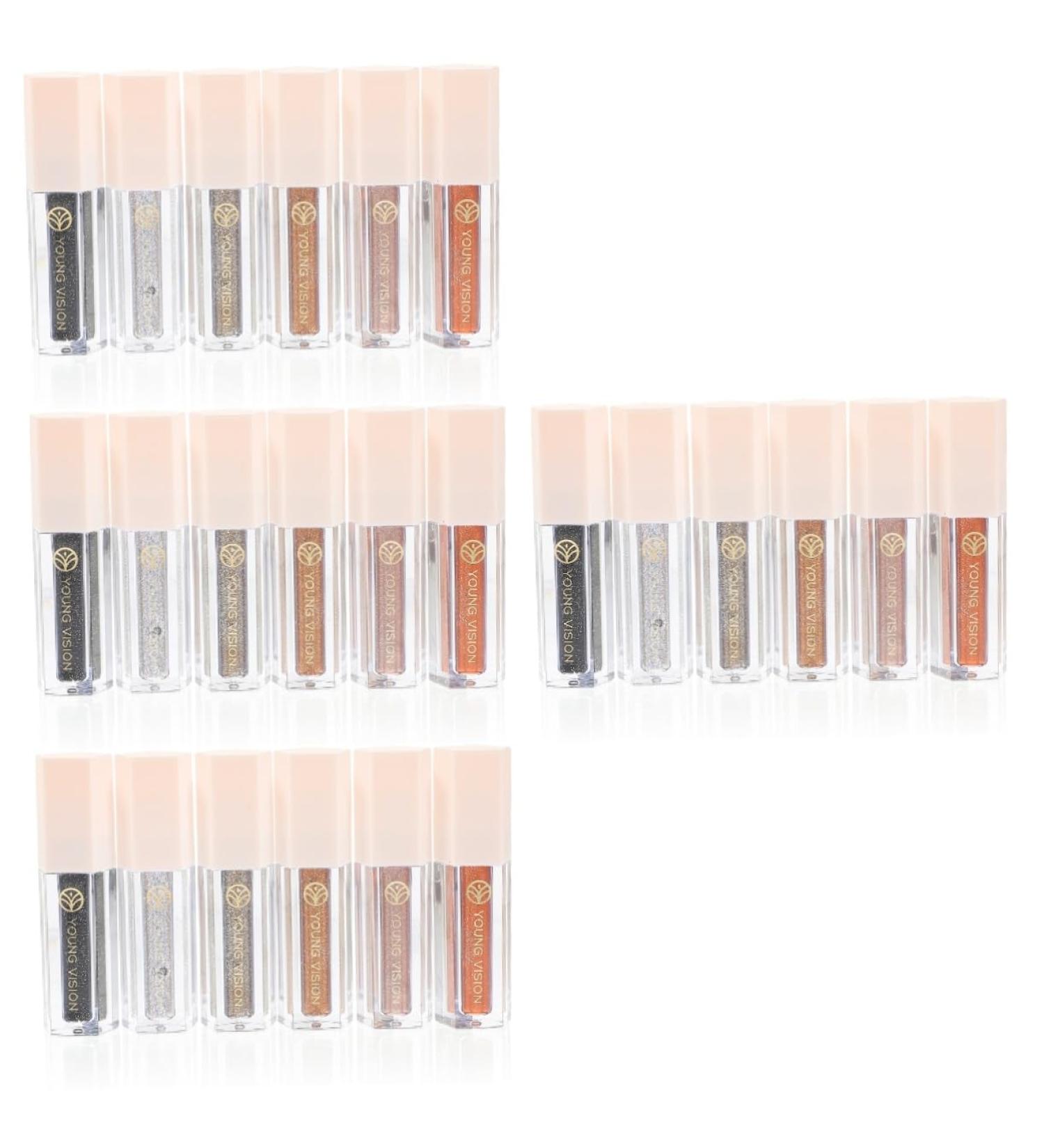 Healvian 24 Pcs Eye Shadow Set Liquid Eye Shadow Cosmetics Tools Glitter Eye Makeup Tear Stick Highlighter - Buy Online on GoSupps.com