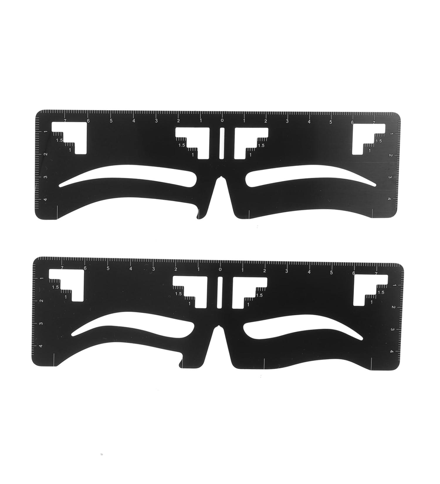 Beavorty 4 pcs Extension Drawing Microblading Measure Rulers Practical Location Tools Kit Supplies DIY 1 count (Pack of 1) Blackx2pcs - Buy Online on GoSupps.com