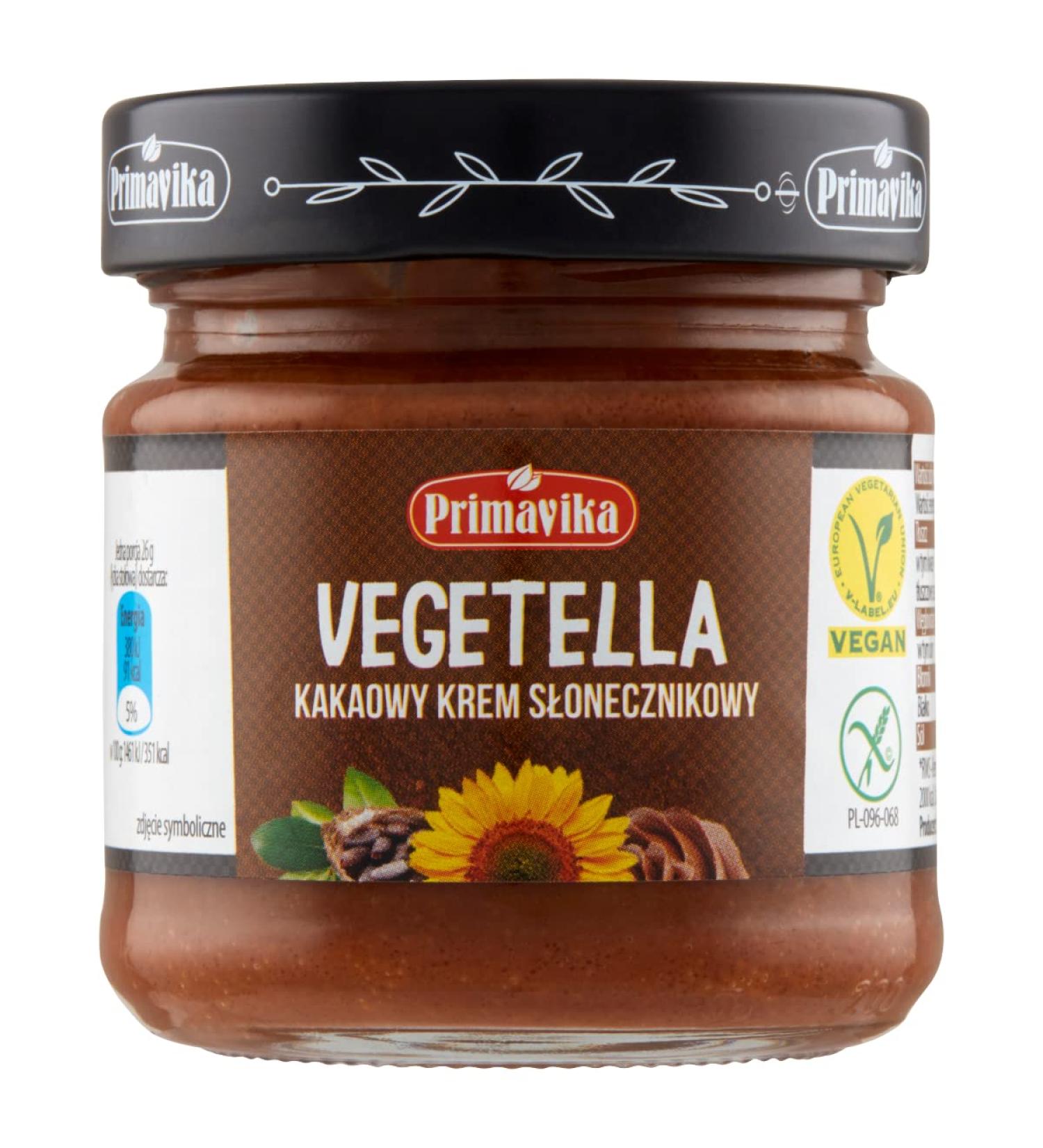PRIMAVIKA Vegetella Sunflower Cream with Cocoa 160g