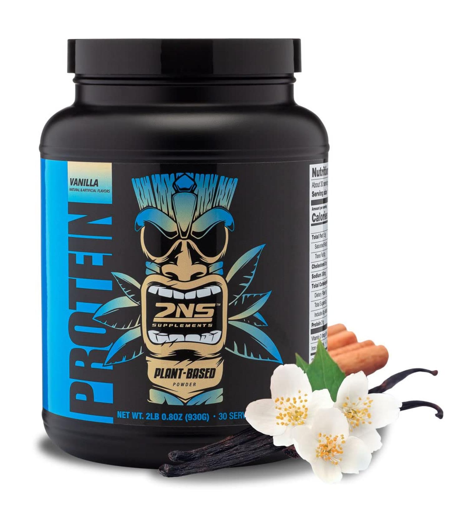 2nd Nature Plant-Based Protein Vanilla - 30 Servings 21G Vegan Protein EAAs for Muscle Growth & Recovery - No Sugar Soy Gluten or GMOs - Buy Online on GoSupps.com