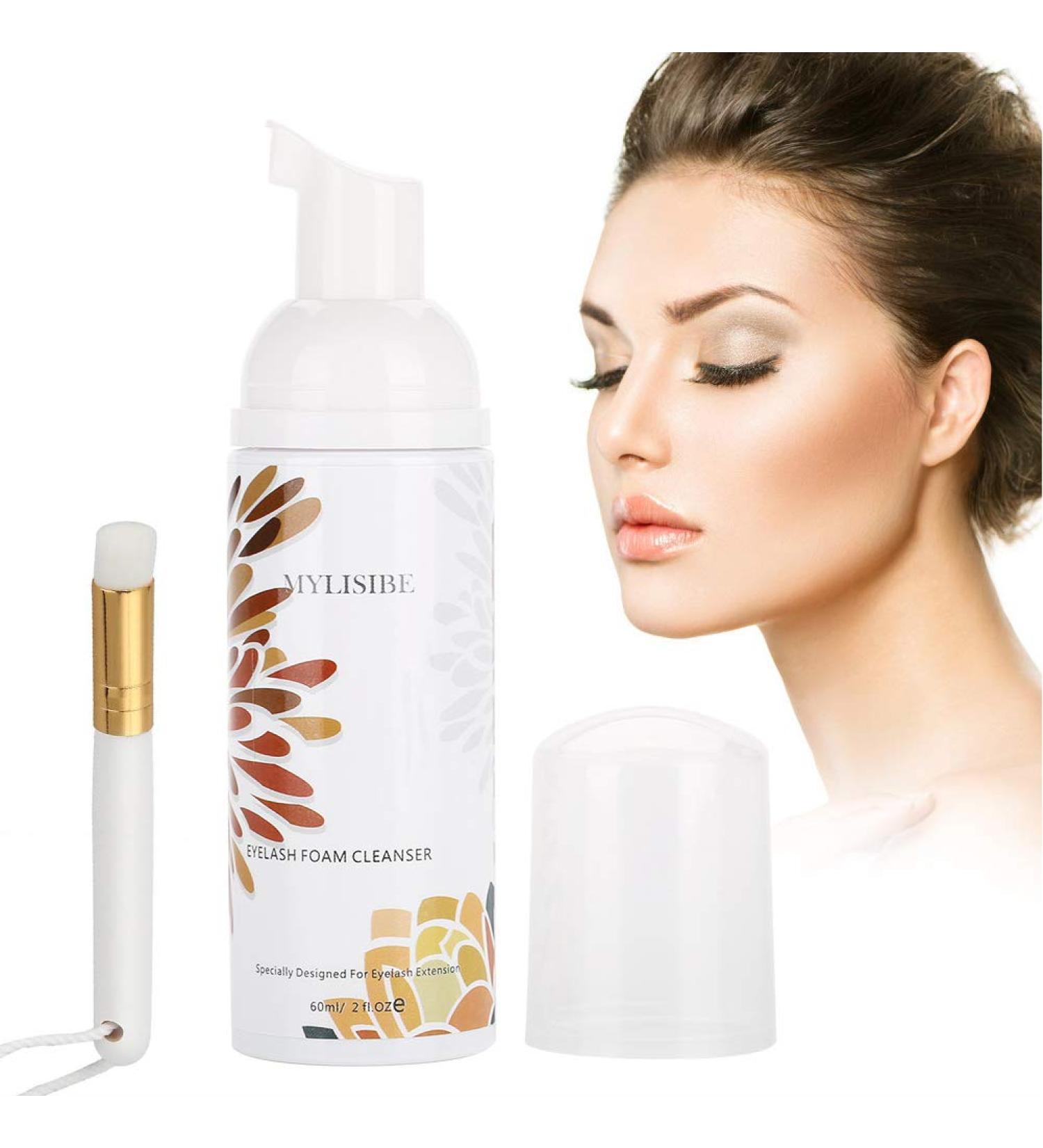 Professional Eyelash Shampoo & Foam Cleaner - Soft Wash for Eyelash Extensions Removes Oil & Makeup Residues - Buy Online on GoSupps.com