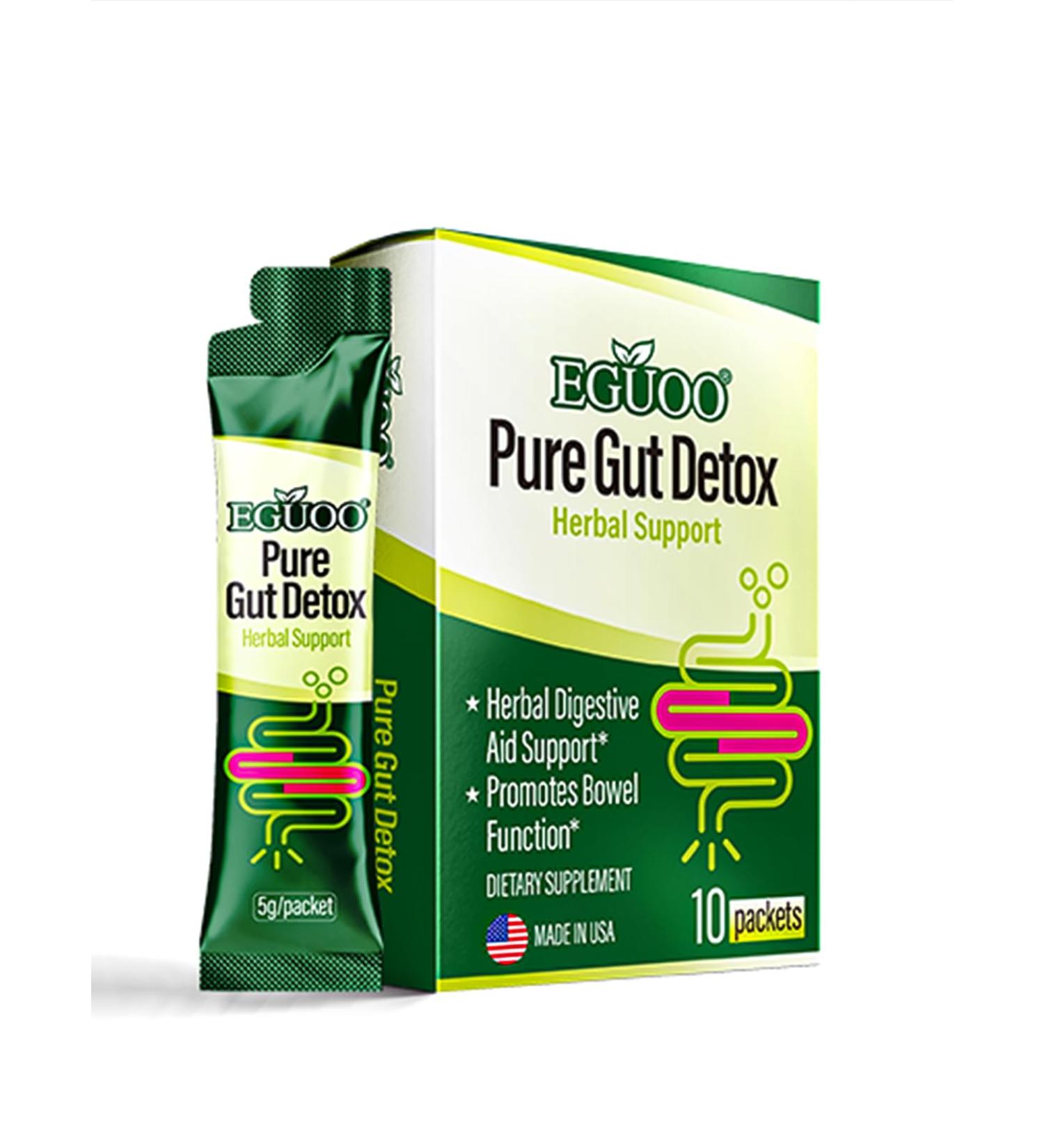 Pure Gut Detox - Colon Cleanse Cleanser Detox Cleanse Gut Cleanse for Women Men with Senna Cascara Sagrada Digestive Enzymes Probiotic Blend and Prebiotic - Bloating and Constipation Relief - Buy Online on GoSupps.com