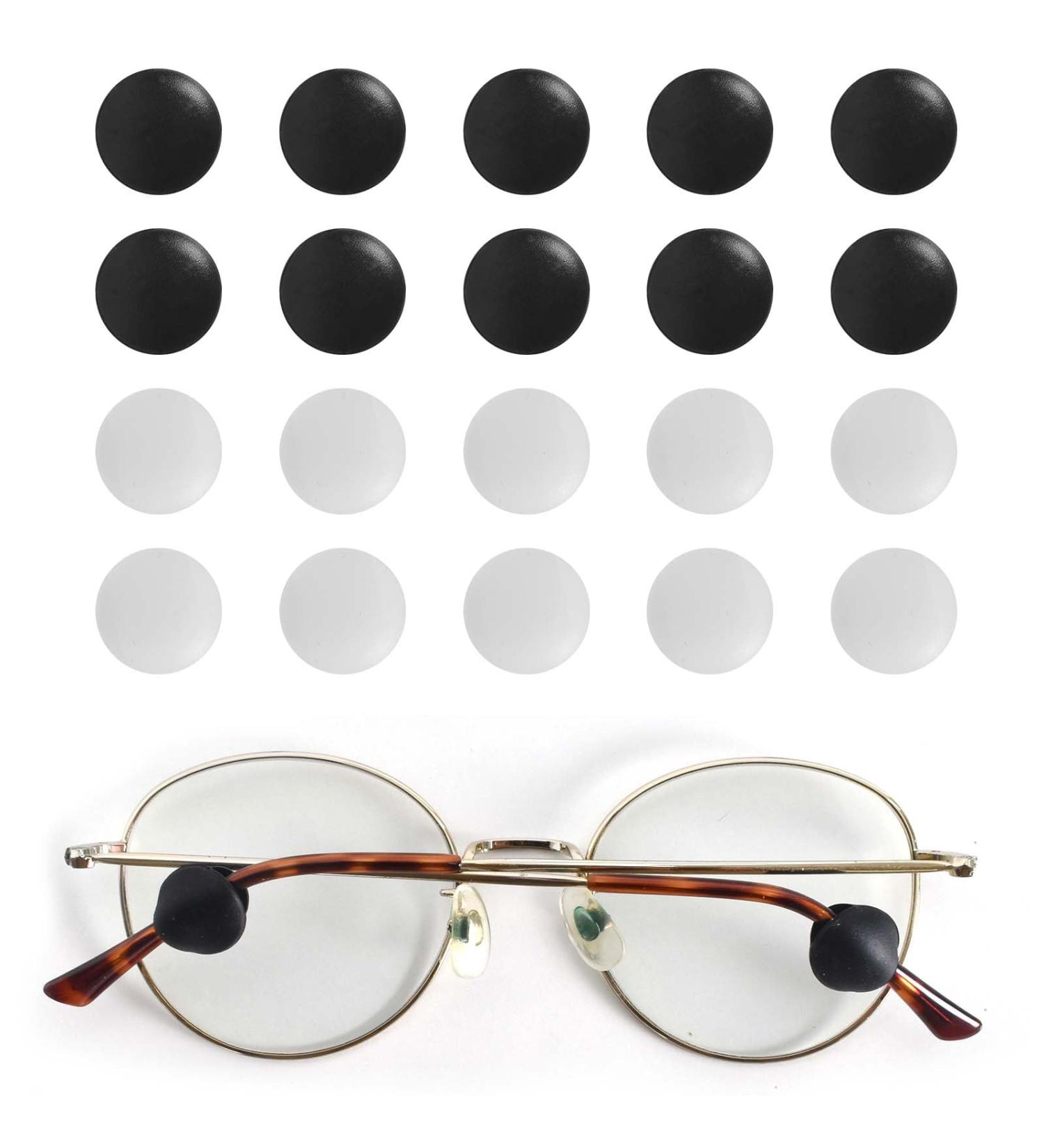 Colexy 10 Pairs Anti-Slip Silicone Ear Pads for Glasses | Soft Round Stoppers for Reading & Sports Glasses - International Shipping Available - Buy Online on GoSupps.com