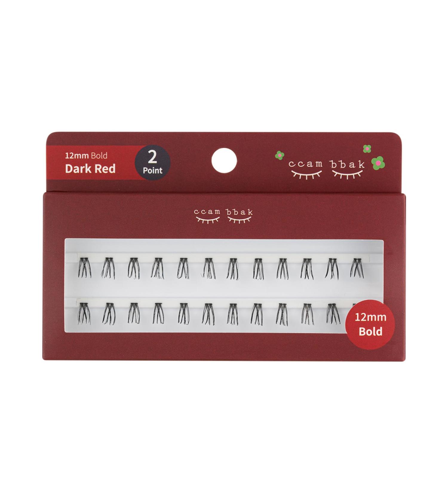 CCAMBBAK Bold False Eyelashes - Handmade Lightweight K-Beauty Individual Lashes for Natural Look - Lengthening & Authentic 12mm Black Wisps - Buy Online on GoSupps.com