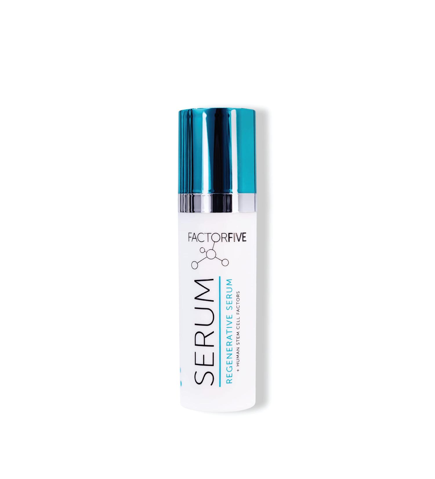 FACTORFIVE Regenerative Serum with Stem Cell Growth Factors - Skin Tightening, Wrinkle Reduction & Rejuvenation - Travel Size 0.34fl oz/10ml - Buy Online on GoSupps.com