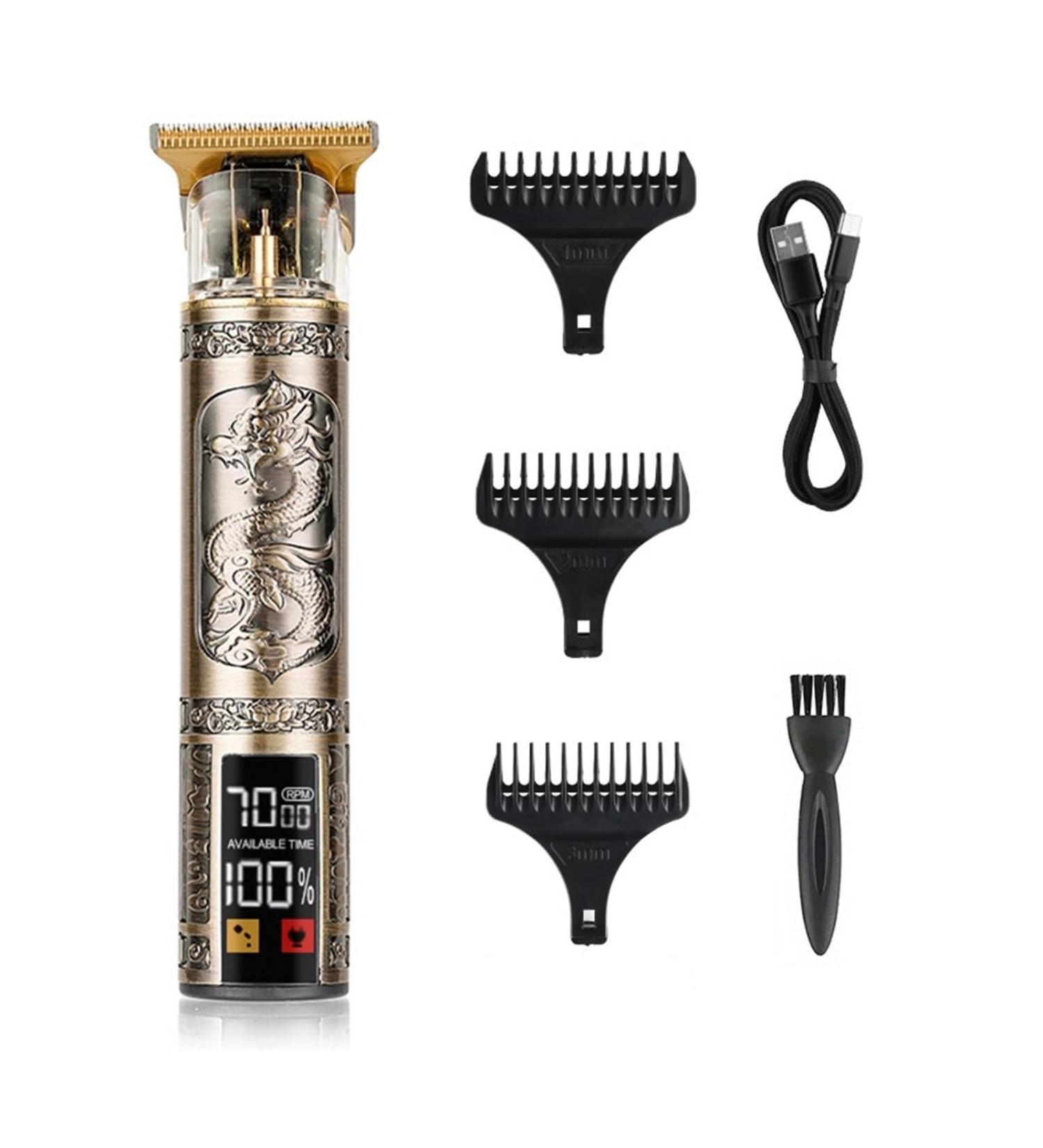 Razors T9 Electric Hair Clipper - USB Rechargeable Three-Speed Adjustment Large Screen Display | Premium Hairdressing Tool - Buy Online on GoSupps.com