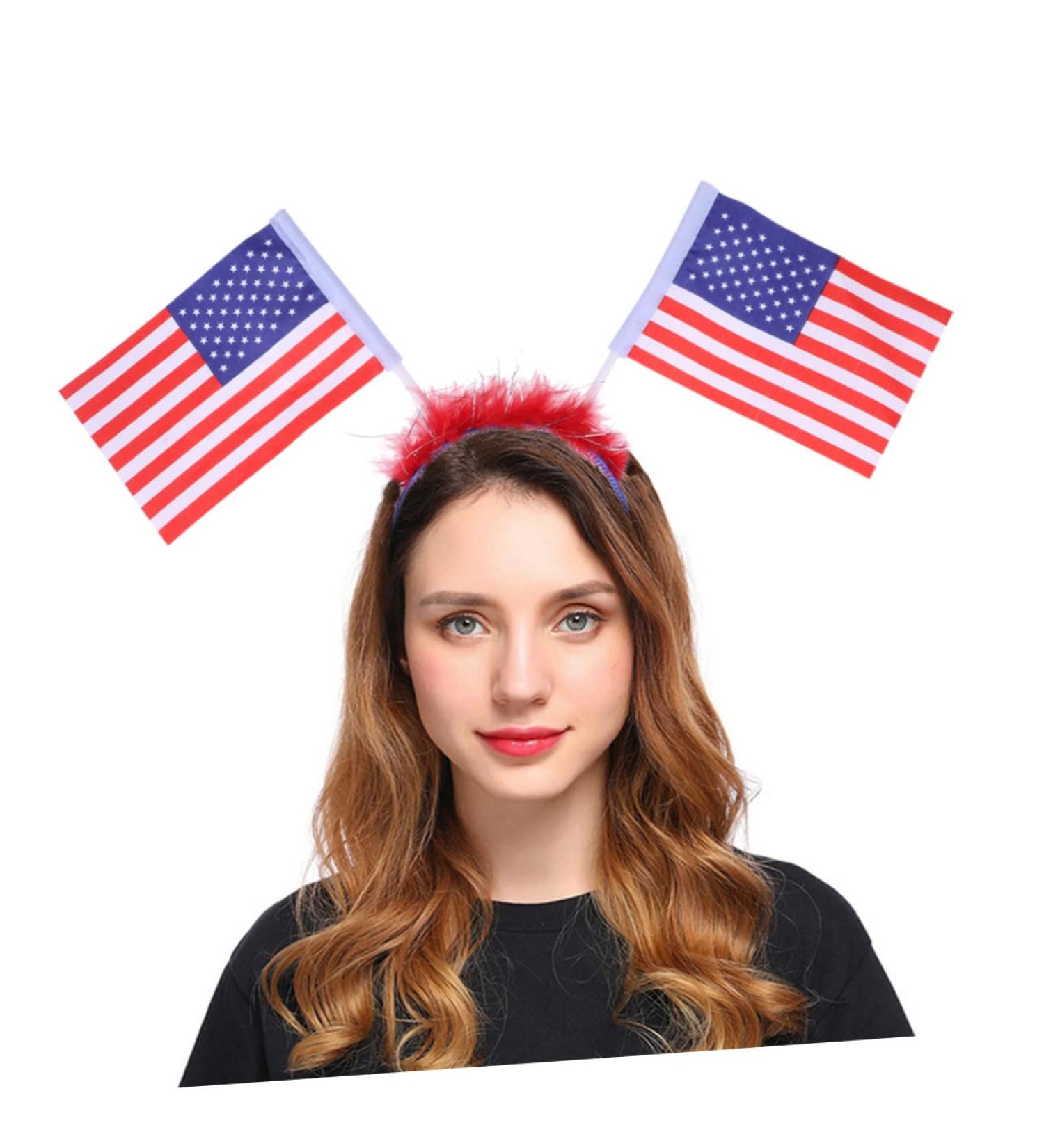FRCOLOR United States Flag America Flag Ladies Headbands American Flag Women Headband Hairband Flag Hair Hoop Flag Headband Miss Girl Headgear medium As Shown - Buy Online on GoSupps.com