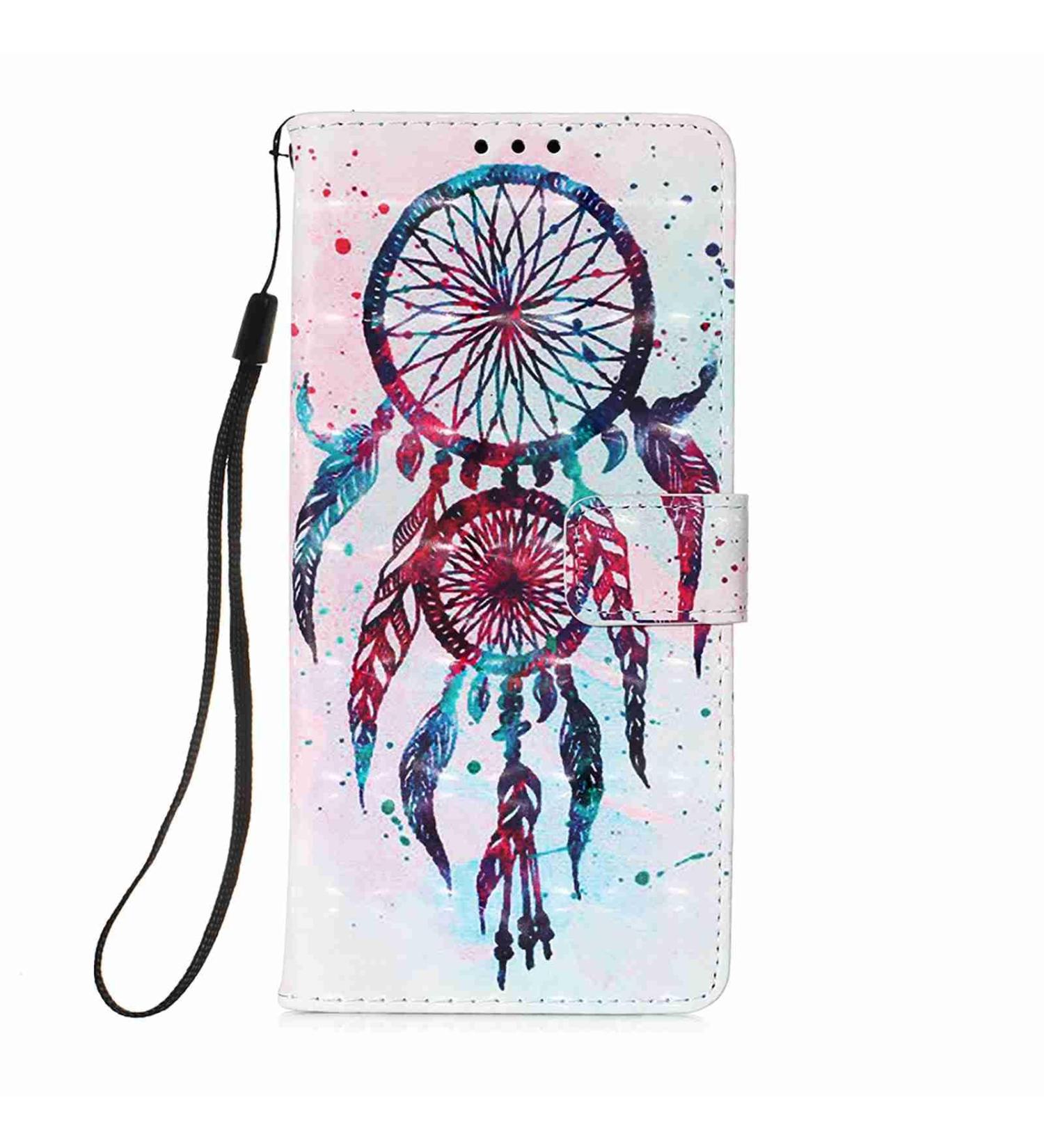 Buy Samsung Galaxy A23 Wallet Case - Shiny 3D Pattern PU Leather Cover with Card Pocket - Compatible with A23 4G/5G Dream Catcher - Buy Online on GoSupps.com