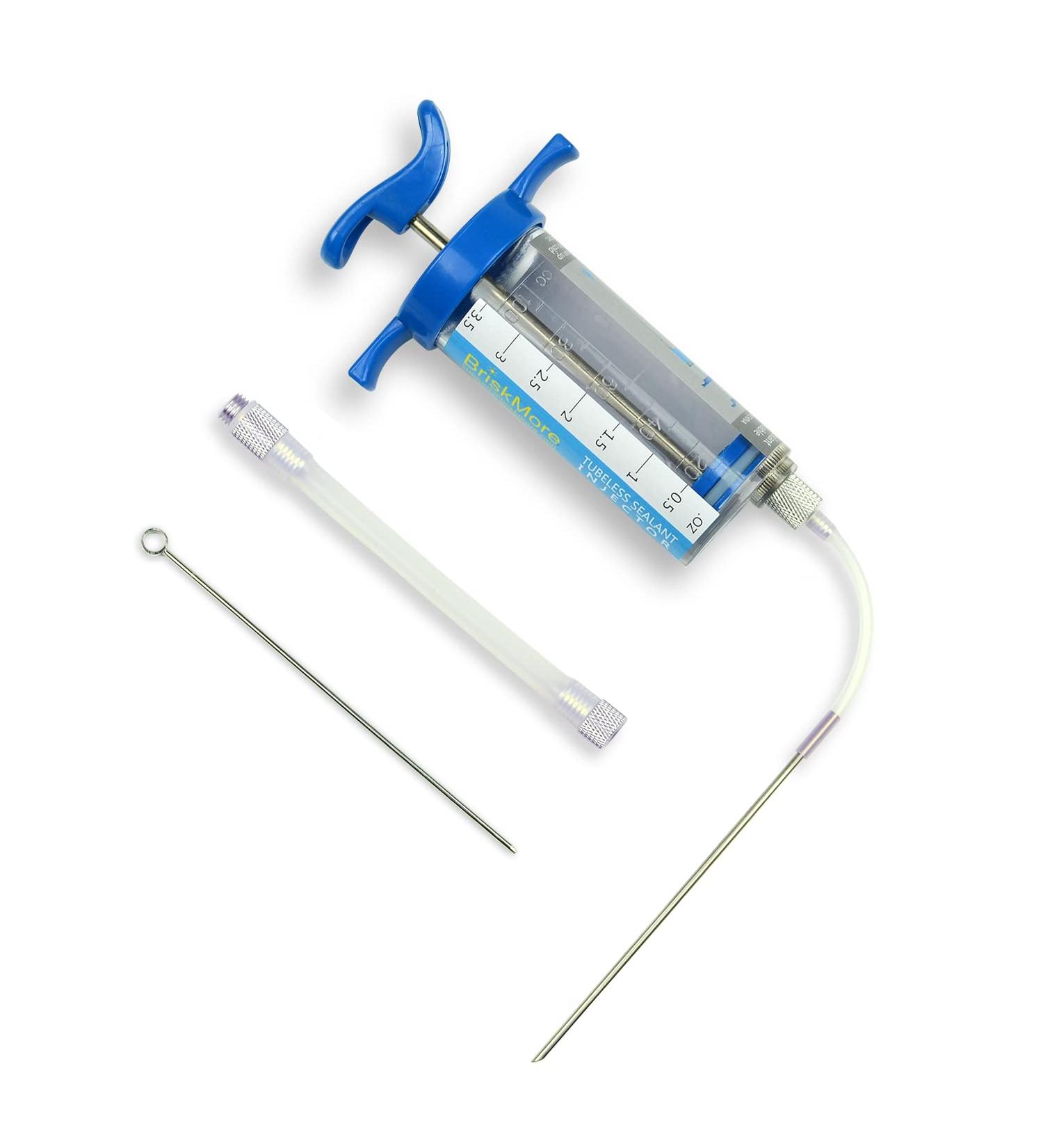 BriskMore Tubeless Sealant Injector 100cc Capacity for Bike Tires - Easy to Use & Clean, 2 Tube Options - No Tubes Sealant Compatible - Buy Online on GoSupps.com