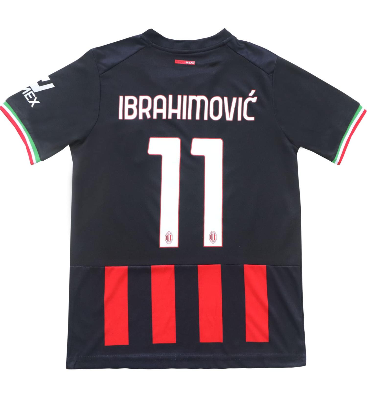 WINKIZIL 2021/2022 Milan Home #9 Zlatan Ibrahimovic Soccer Football Jersey | Adult Sizes - Large - Buy Online on GoSupps.com