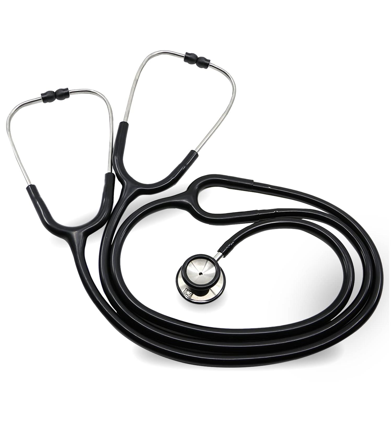 Deluxe Dual-Head Teaching Stethoscope for Medical Training - Black - Buy Online on GoSupps.com