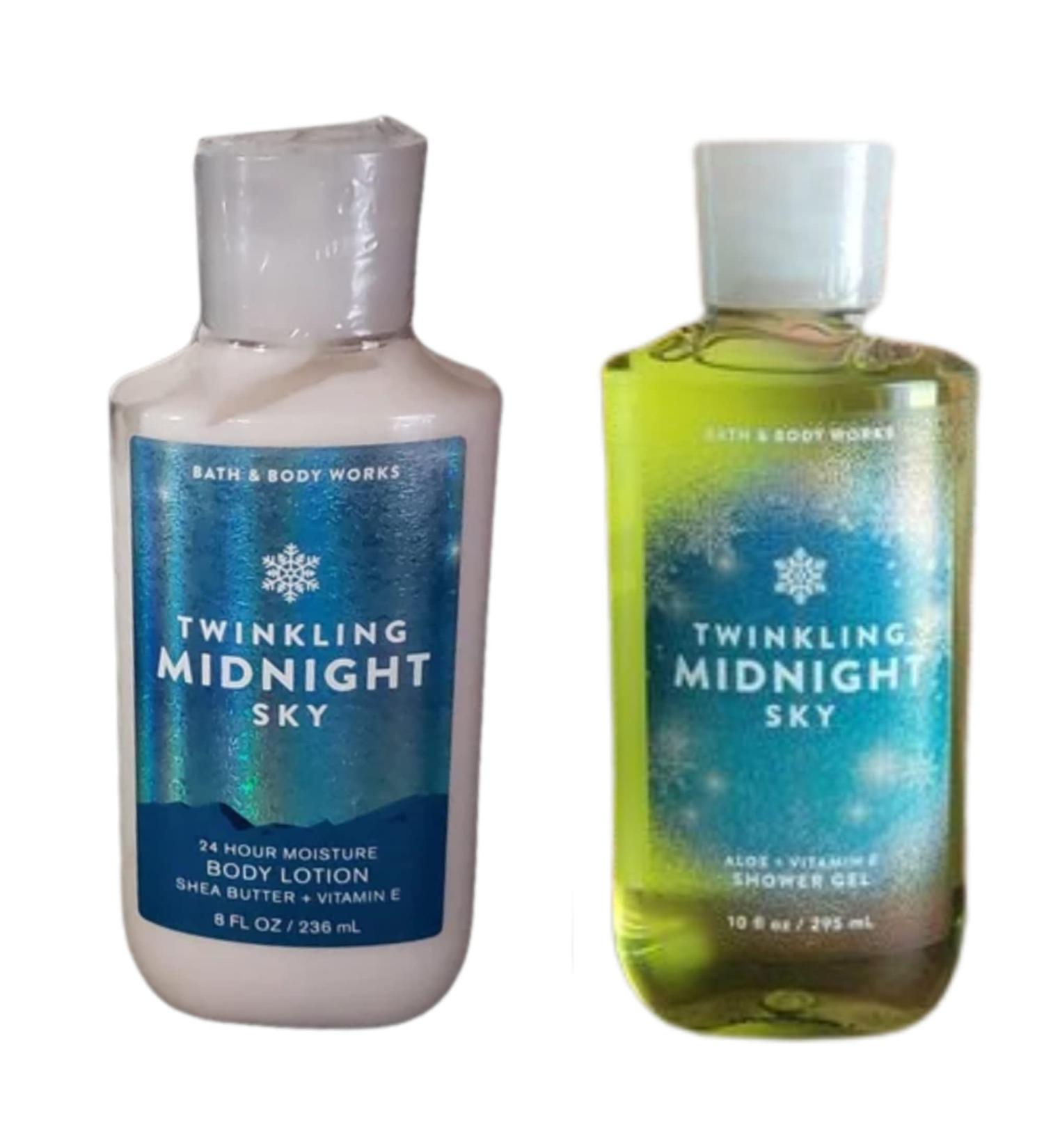 Buy Bath and Body Works Twinkling Midnight Sky Gift Set | 10 oz Shower Gel & 8 oz Lotion | International Shipping Available - Buy Online on GoSupps.com