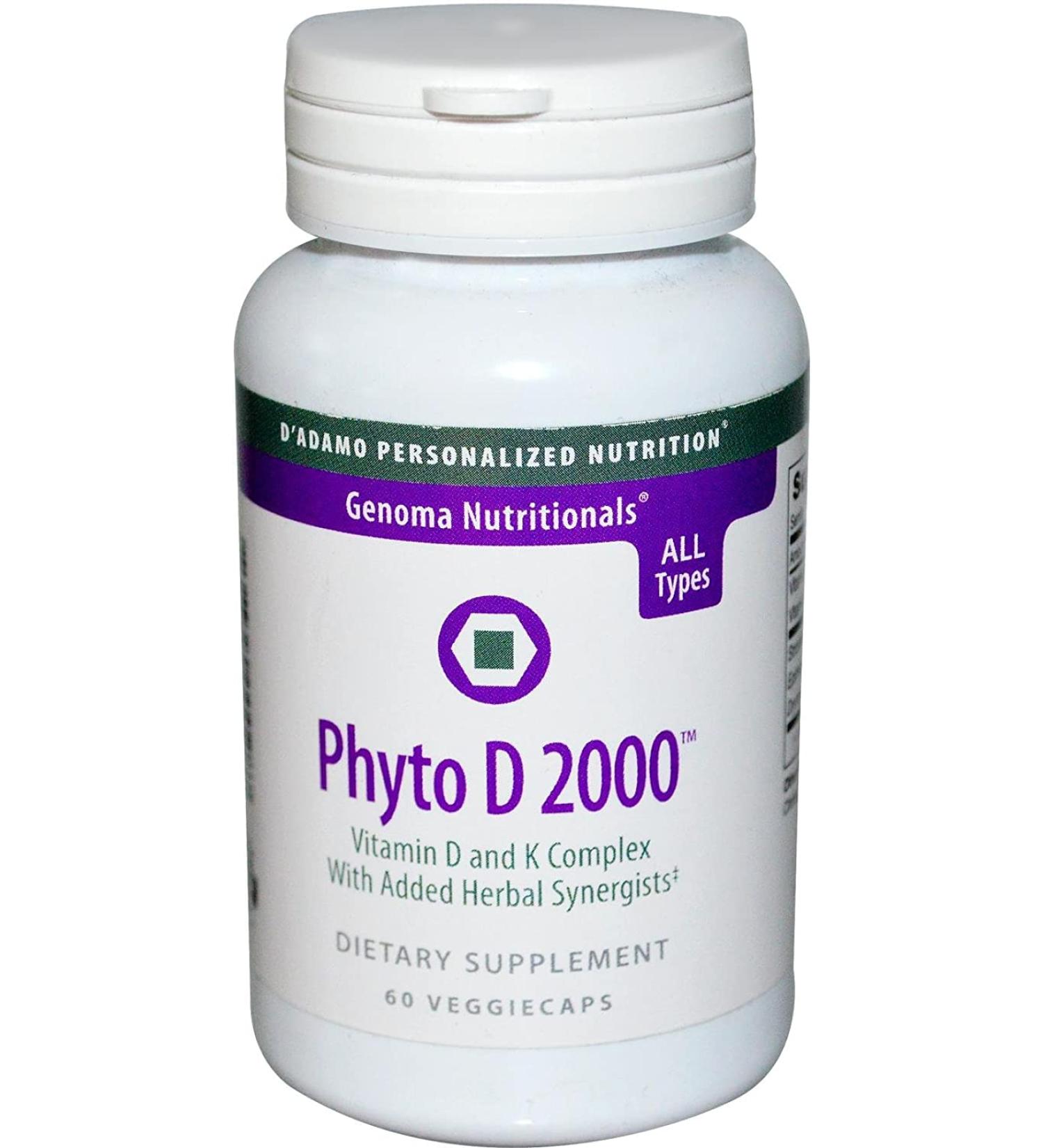 D'Adamo Personalized Nutrition Phyto D 2000 60 Vcaps