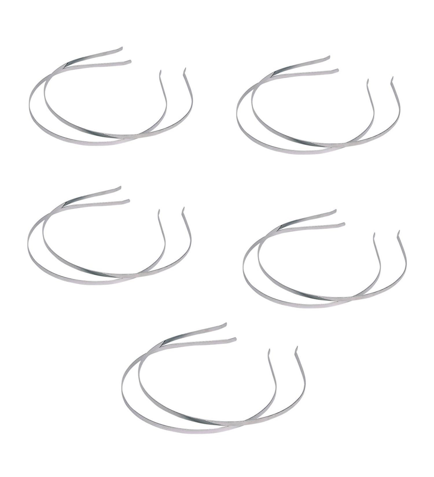 ROSENICE 10 Pack Metal Hairbands - 7mm Hair Hoops for DIY Accessories | International Shipping Available - Buy Online on GoSupps.com